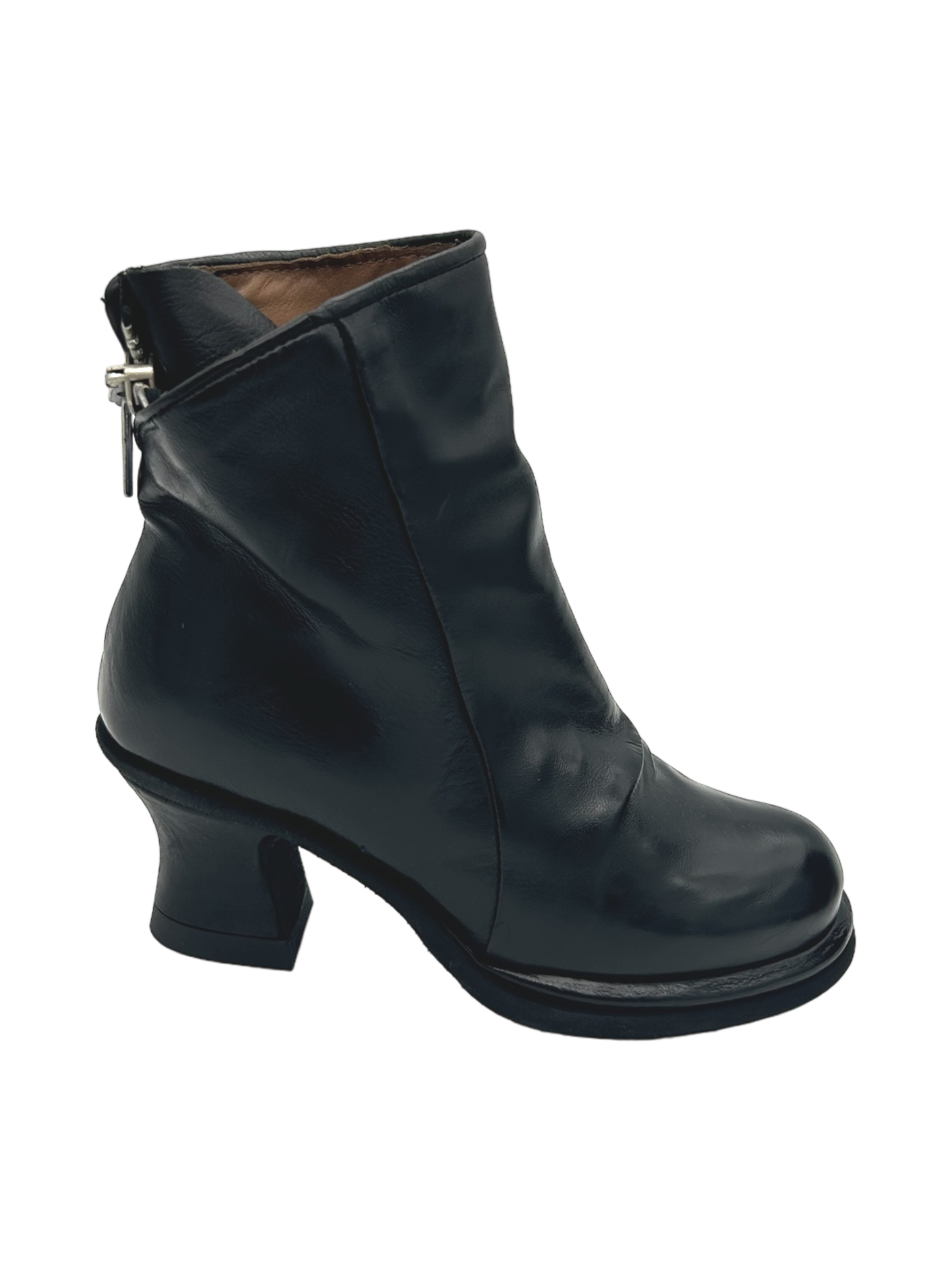 Scarpa pelle donna AS98 Nero - B56202 -