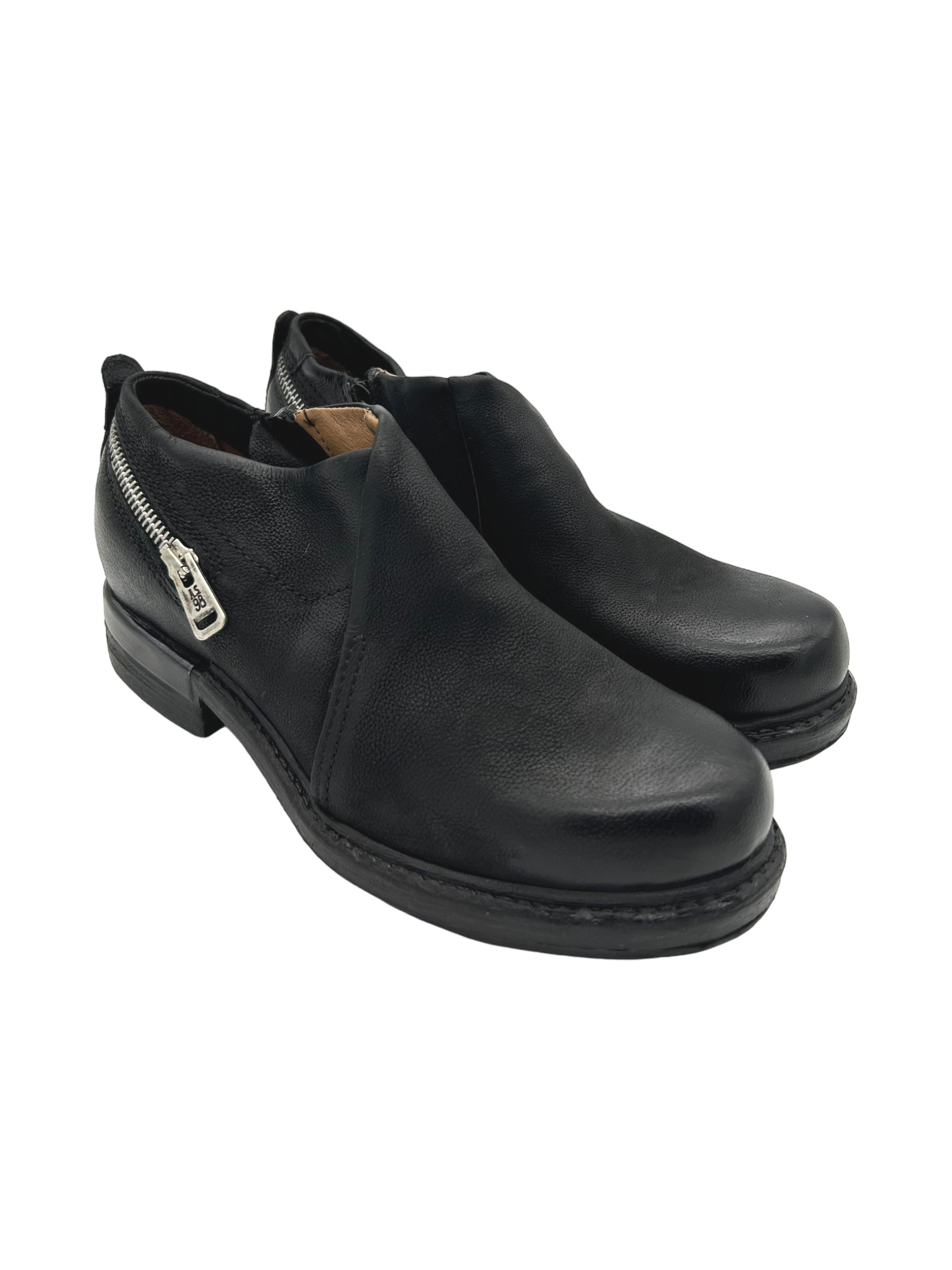Scarpa pelle donna AS98 Nero - B80111 -