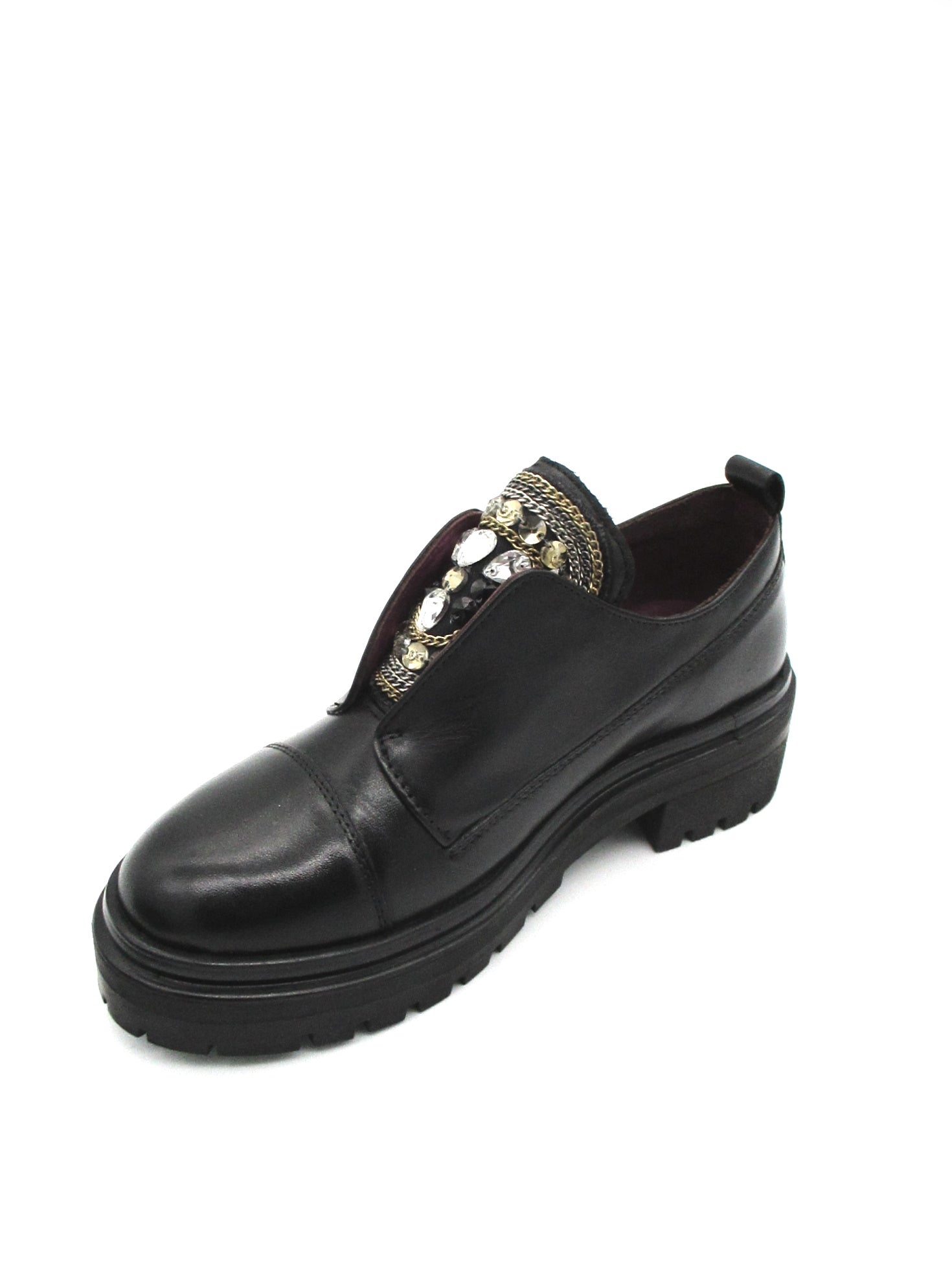 Scarpa pelle donna Apepazza Black - Cornelia -