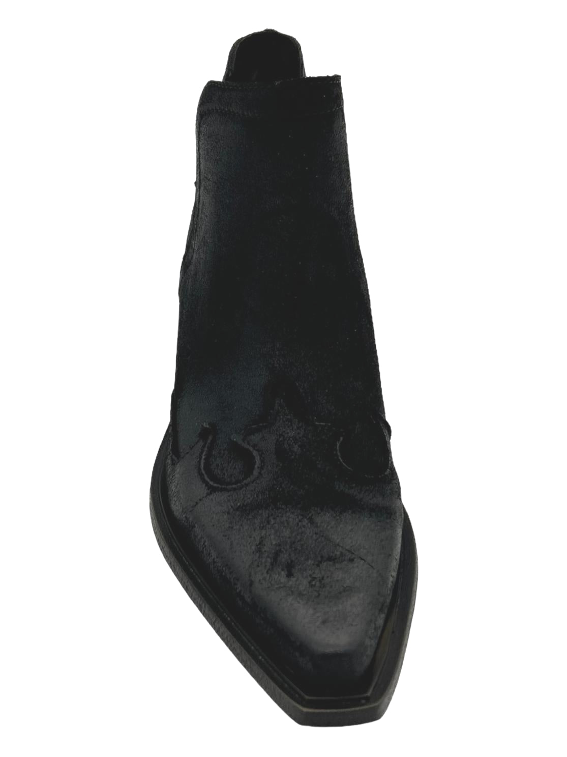 Scarpotto texano Zoe Camoscio Nero - Dakota 04 -