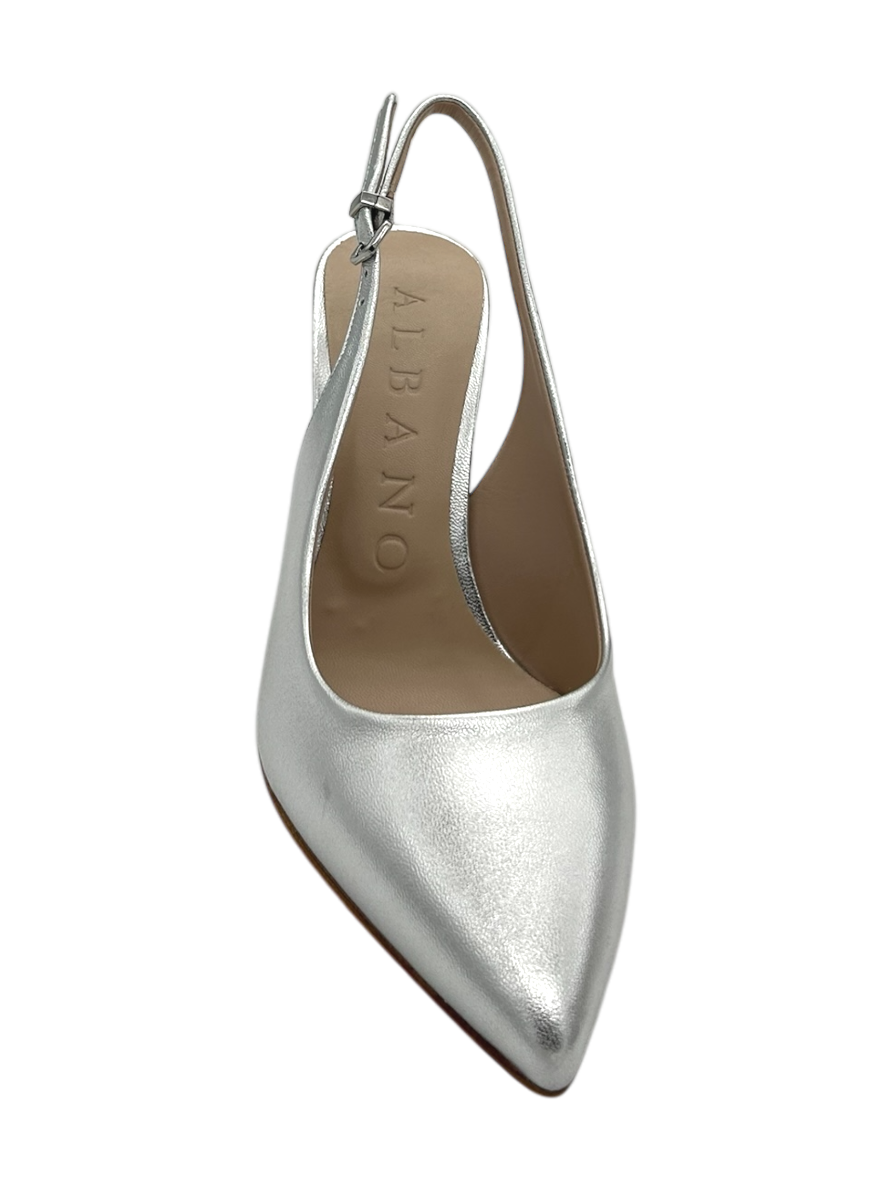 Slingback donna ALBANO Metallizzato Argento-5426-