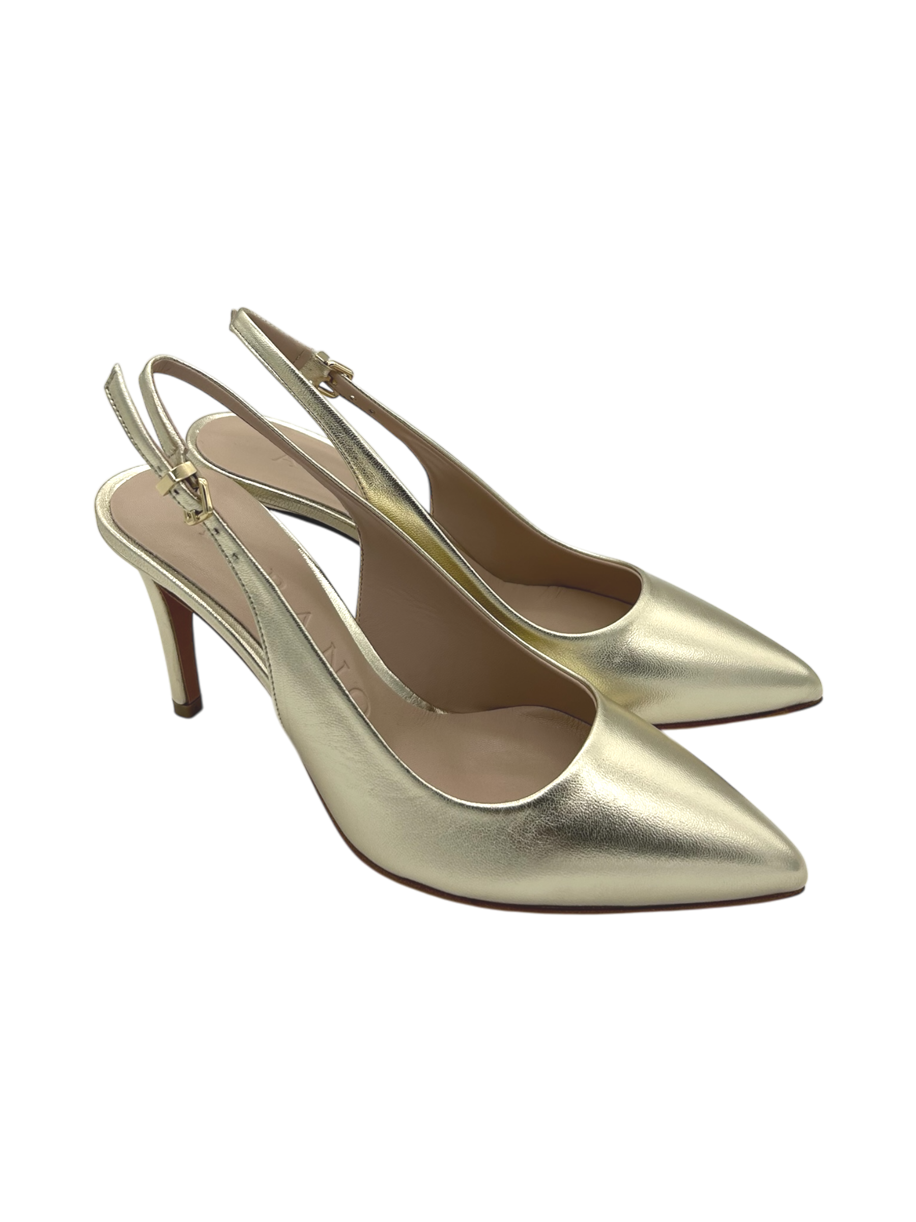 Slingback donna ALBANO Metallizzato Platino-5426-