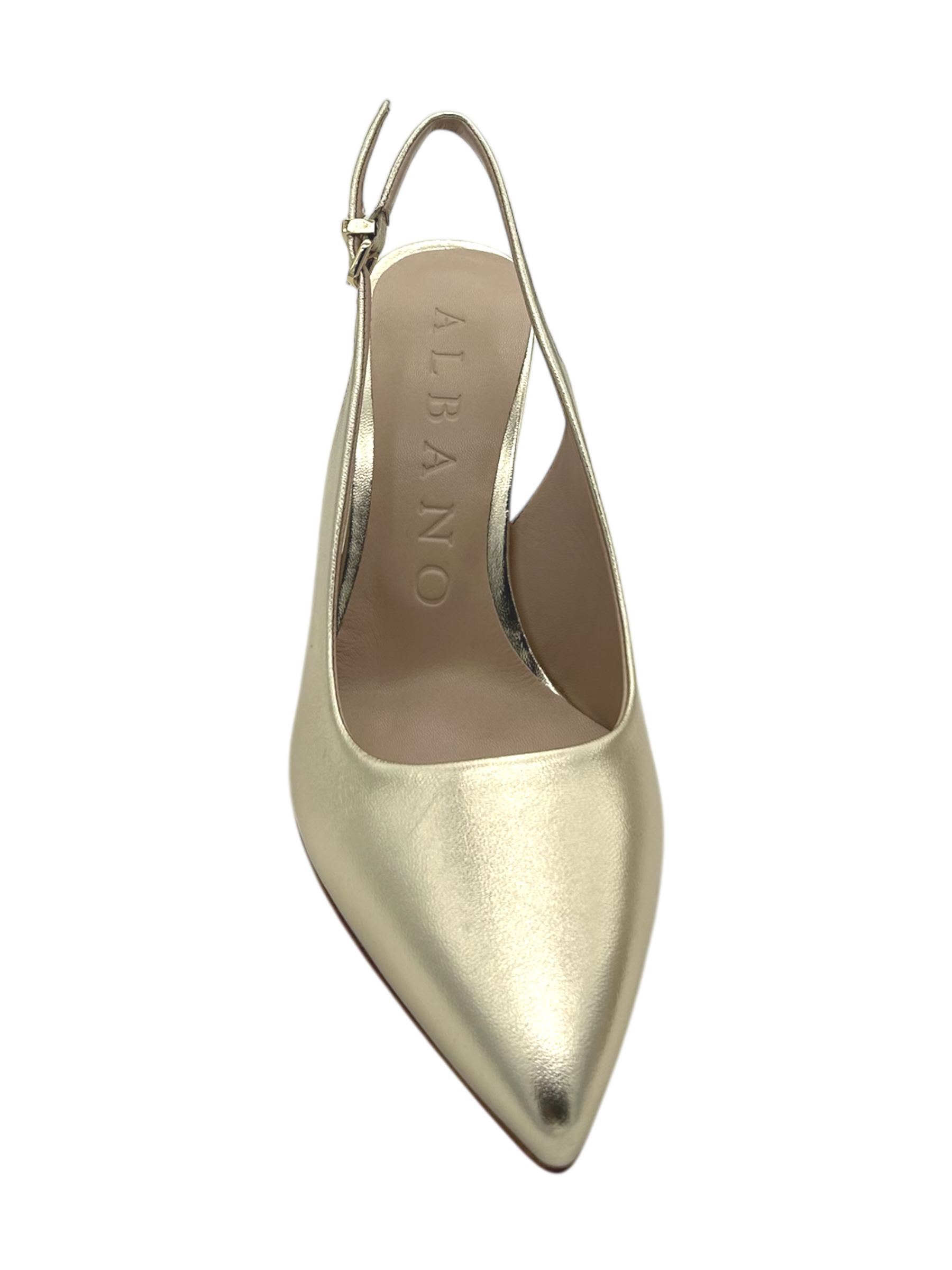 Slingback donna ALBANO Metallizzato Platino-5426-