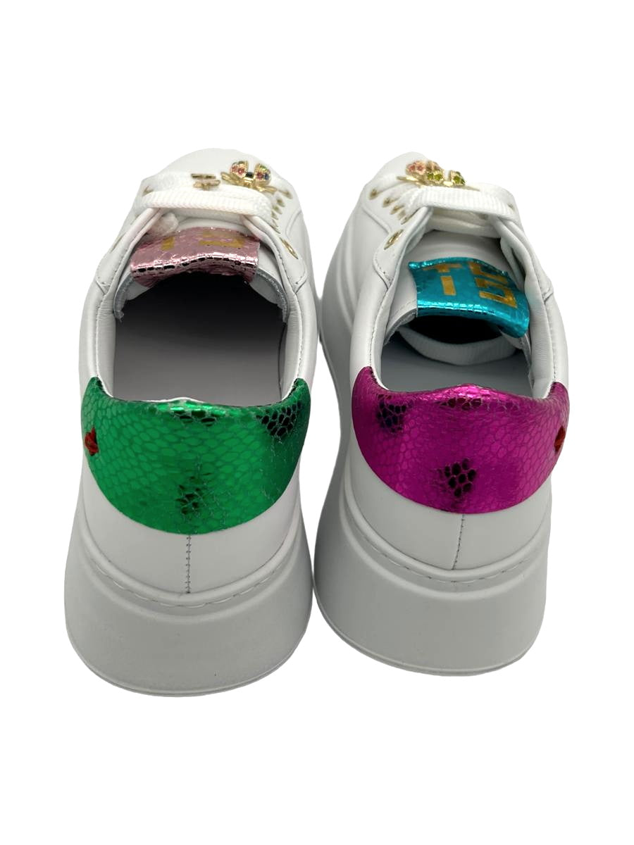 Sneaker pelle donna GIO+ Combi Bianco Coccinelle - PIA 158A -