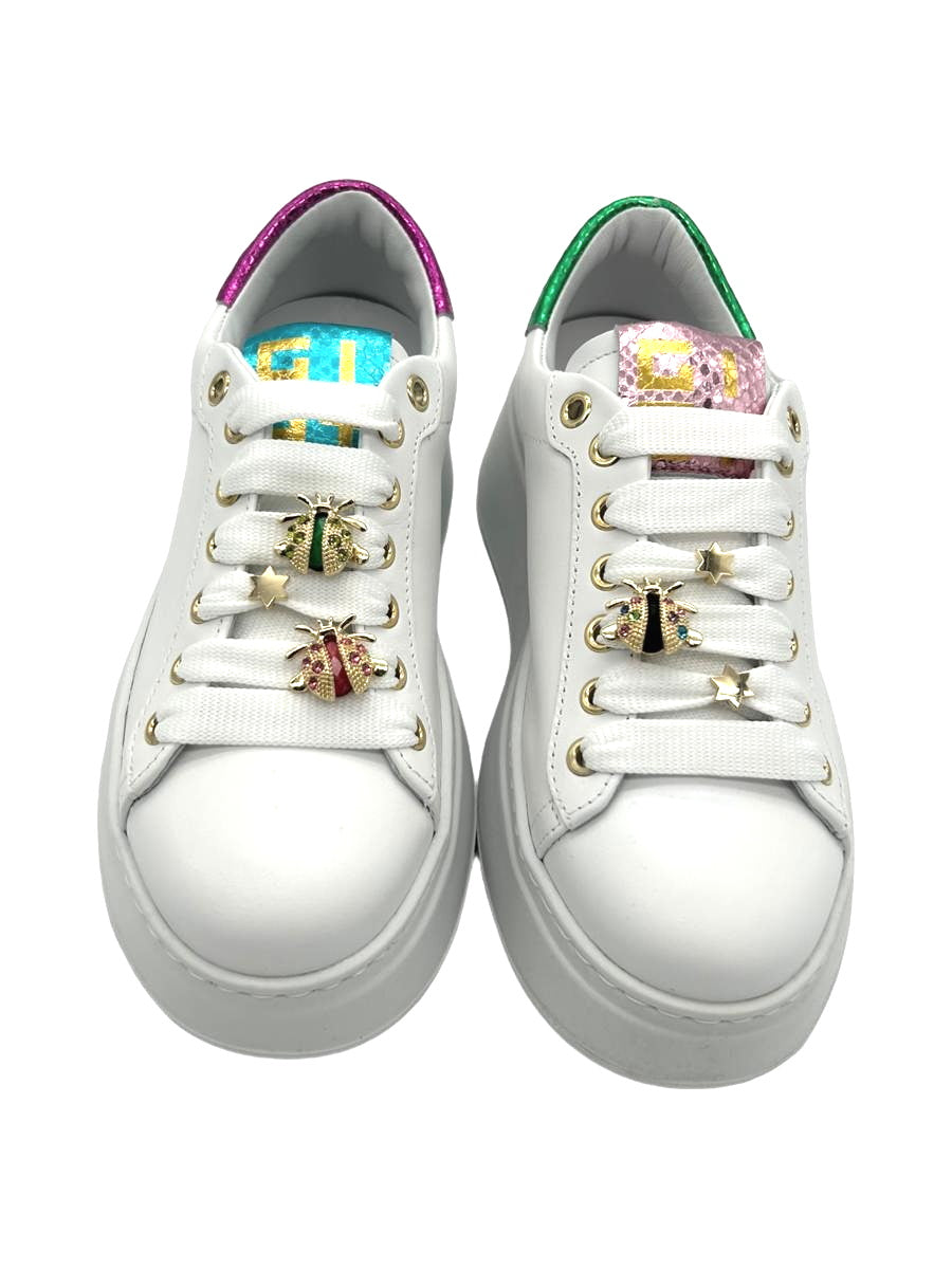 Sneaker pelle donna GIO+ Combi Bianco Coccinelle - PIA 158A -
