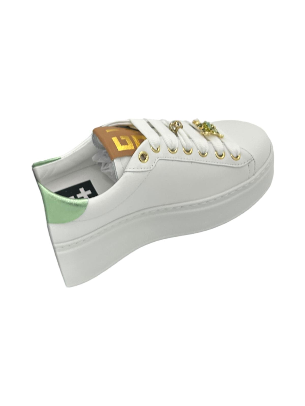 Sneaker pelle donna GIO+ Combi Bianco Mini Ranetta - PIA 150A  -