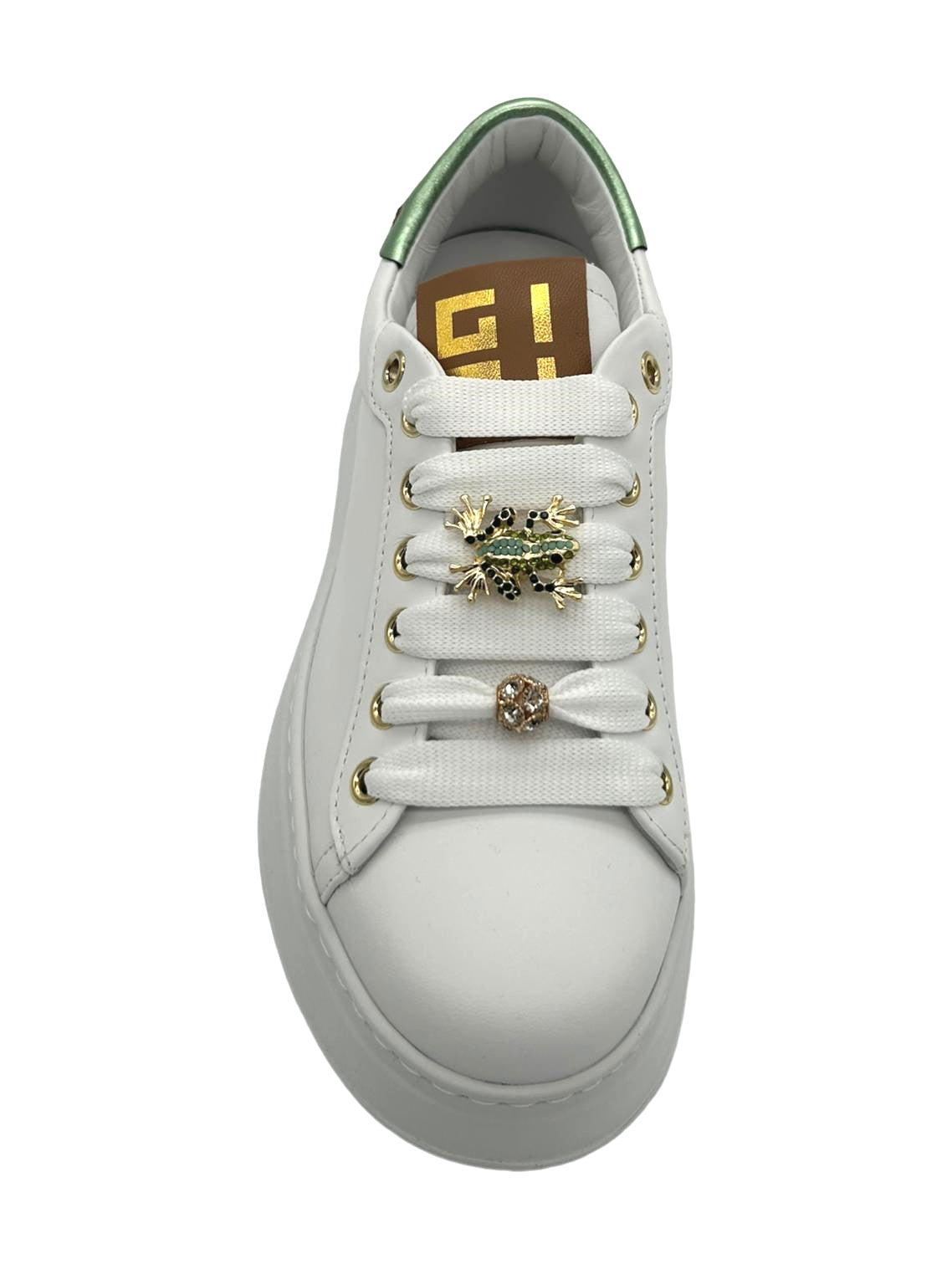 Sneaker pelle donna GIO+ Combi Bianco Mini Ranetta - PIA 150A -