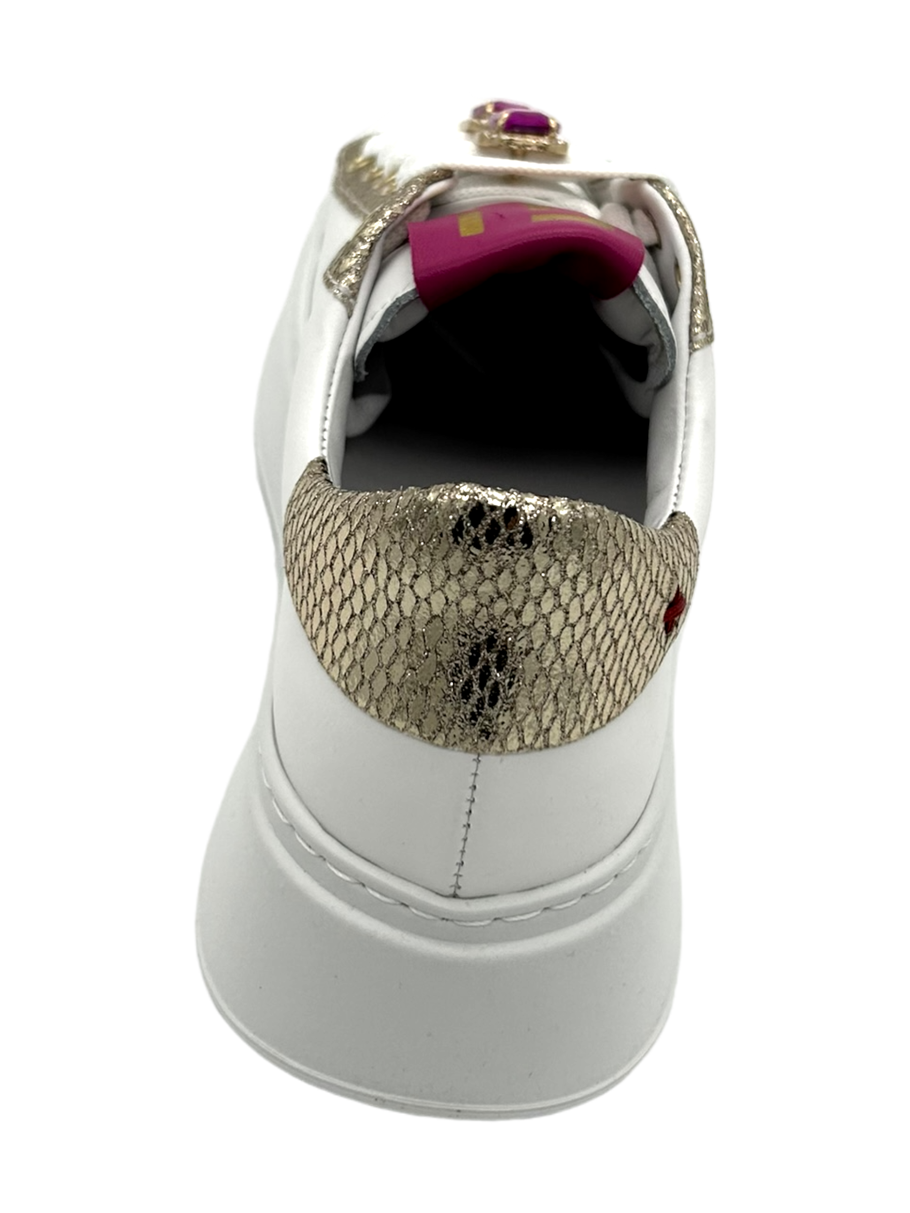 Sneaker pelle donna GIO+ Combi Bianco Platino Granchio - PIA 38B -