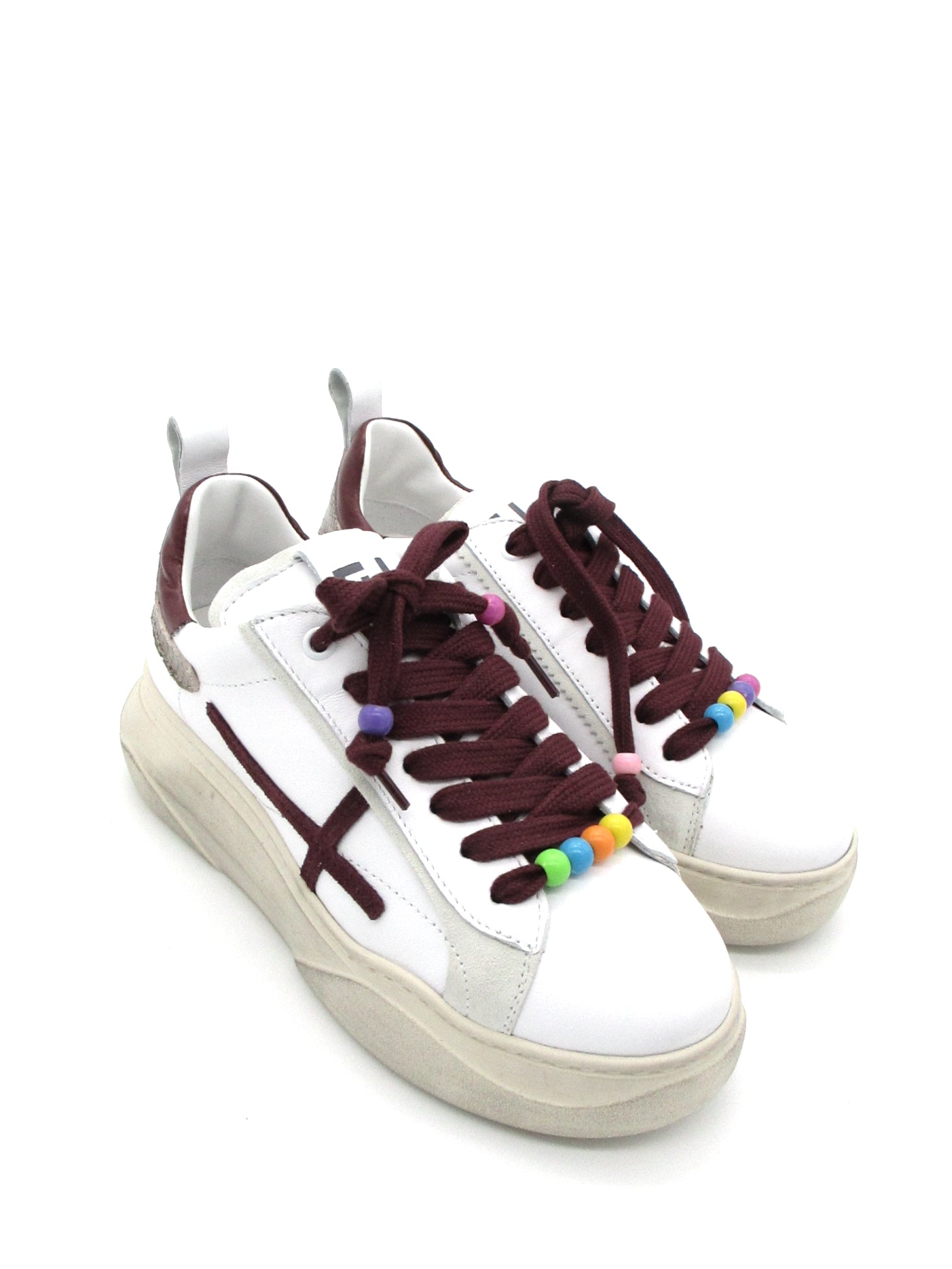 Sneaker pelle donna GIO+ Combi Bordo - GIADA 62C -