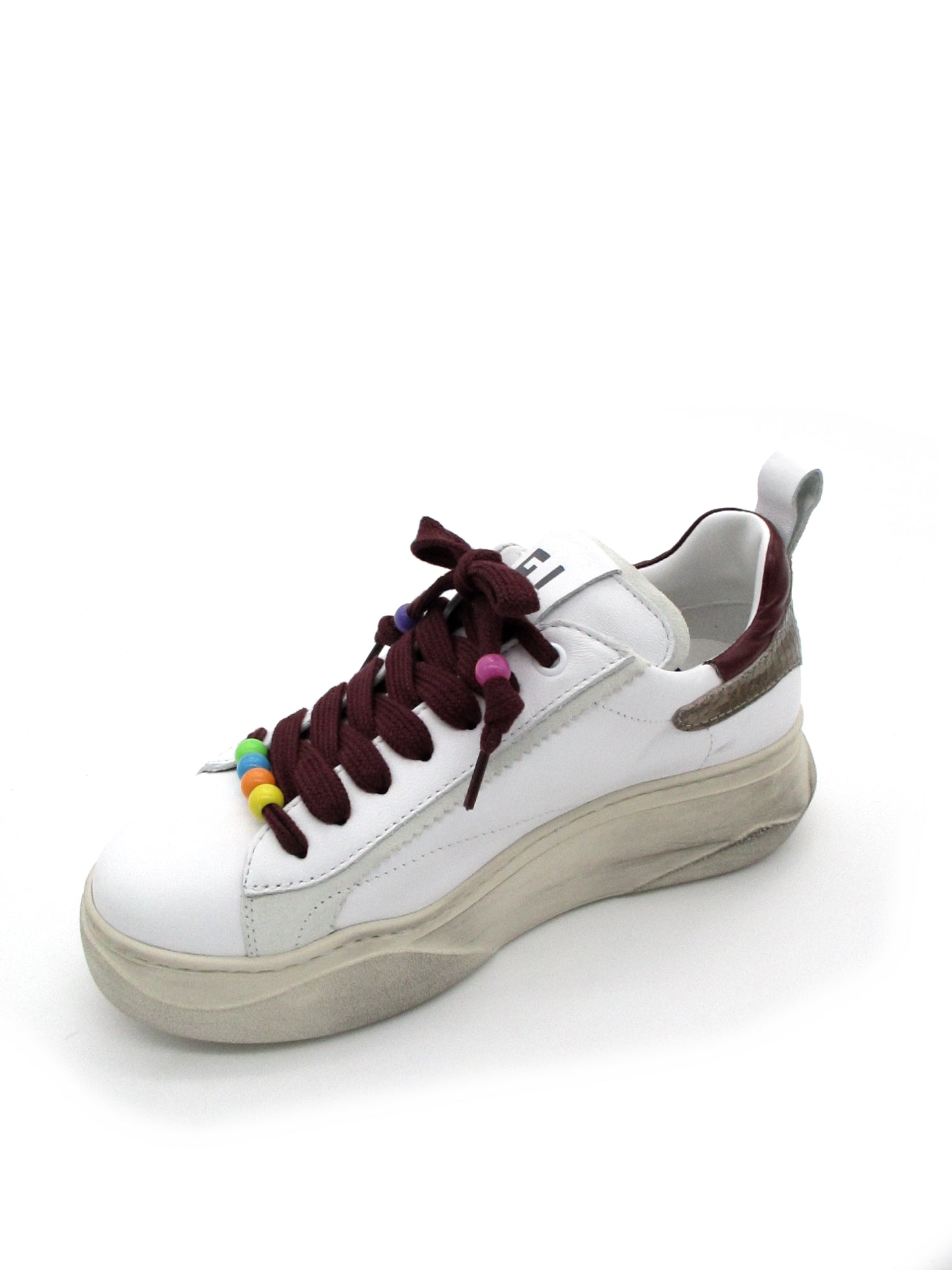 Sneaker pelle donna GIO+ Combi Bordo - GIADA 62C -