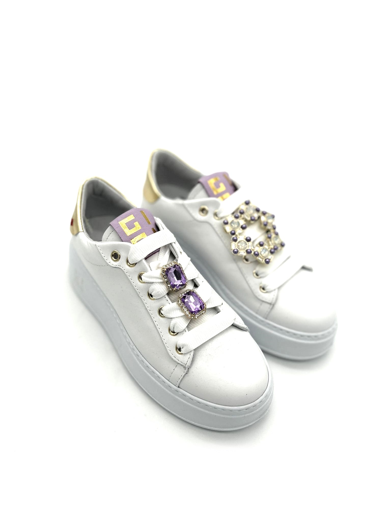 Sneaker pelle donna GIO+ Combi Fantasy White - PIA 160A  -