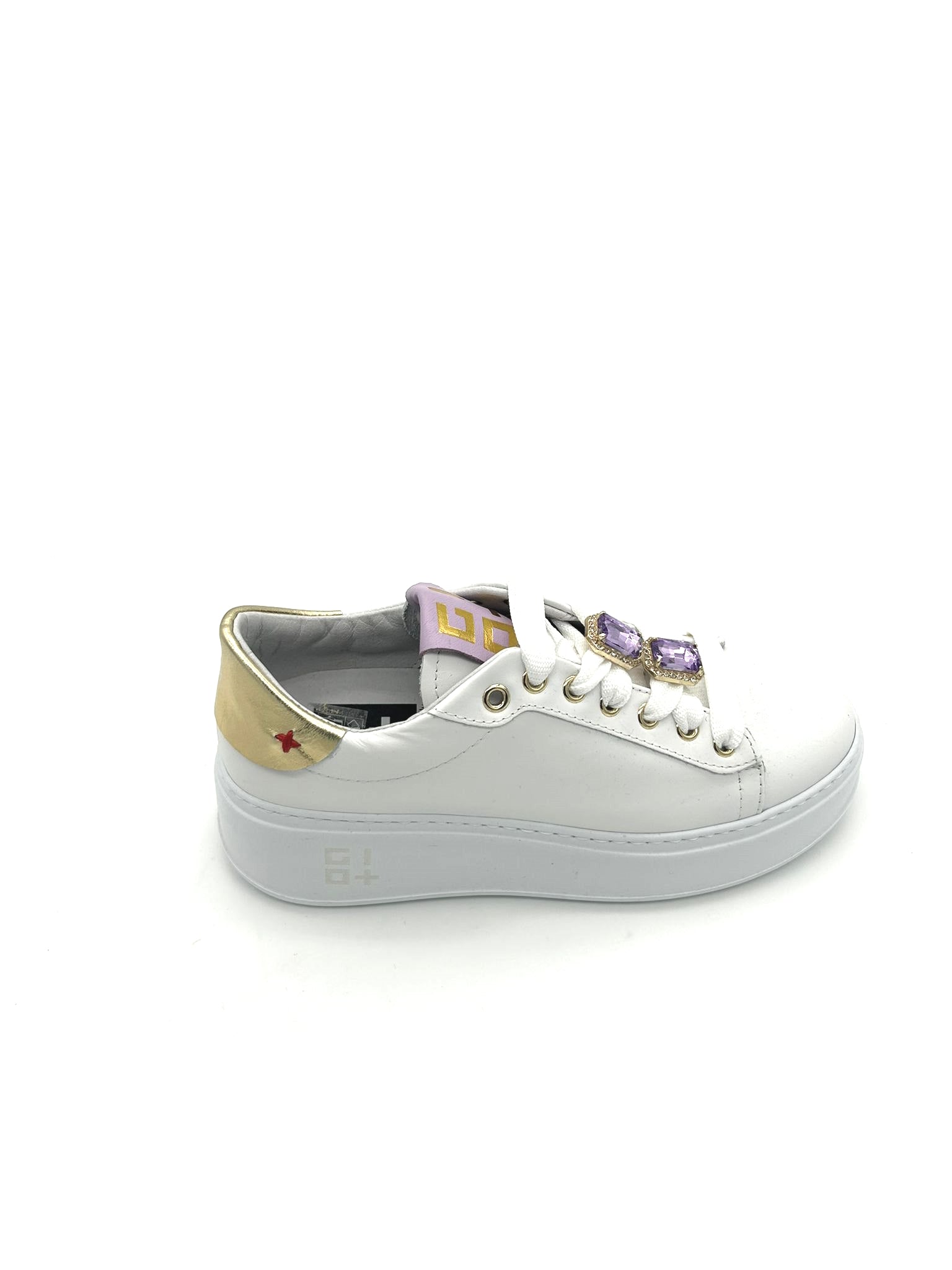 Sneaker pelle donna GIO+ Combi Fantasy White - PIA 160A  -