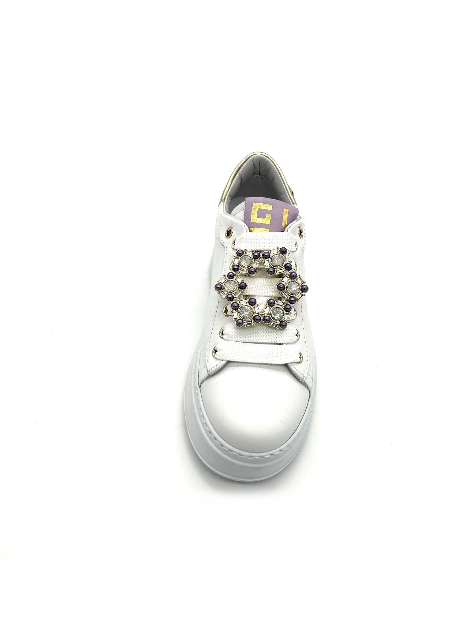 Sneaker pelle donna GIO+ Combi Fantasy White - PIA 160A  -