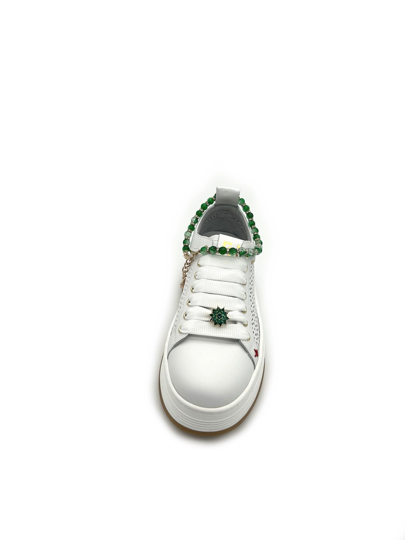 Sneaker pelle donna GIO+ Combi Forata White - ANIA 20A -