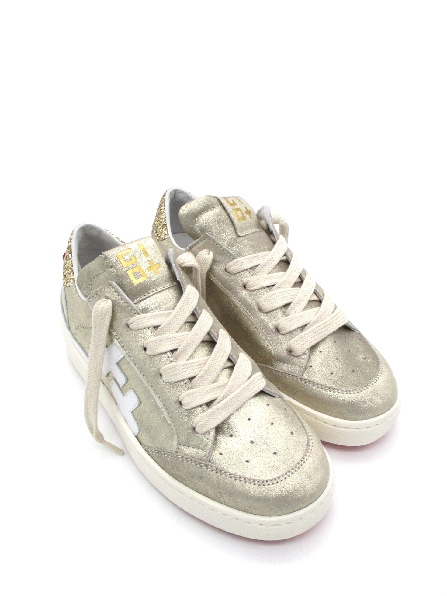 Sneaker pelle donna GIO+ Combi Laminato Platino - VITTO 08 -