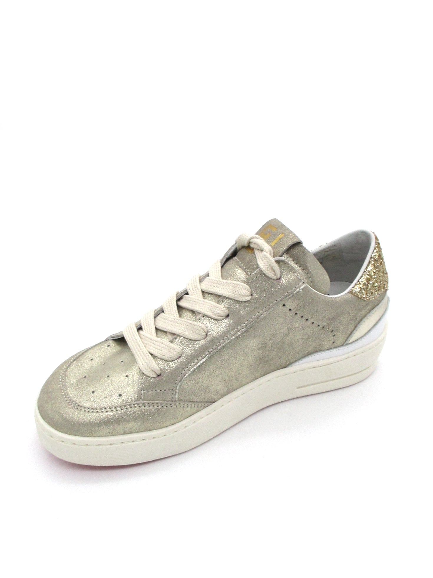 Sneaker pelle donna GIO+ Combi Laminato Platino - VITTO 08 -