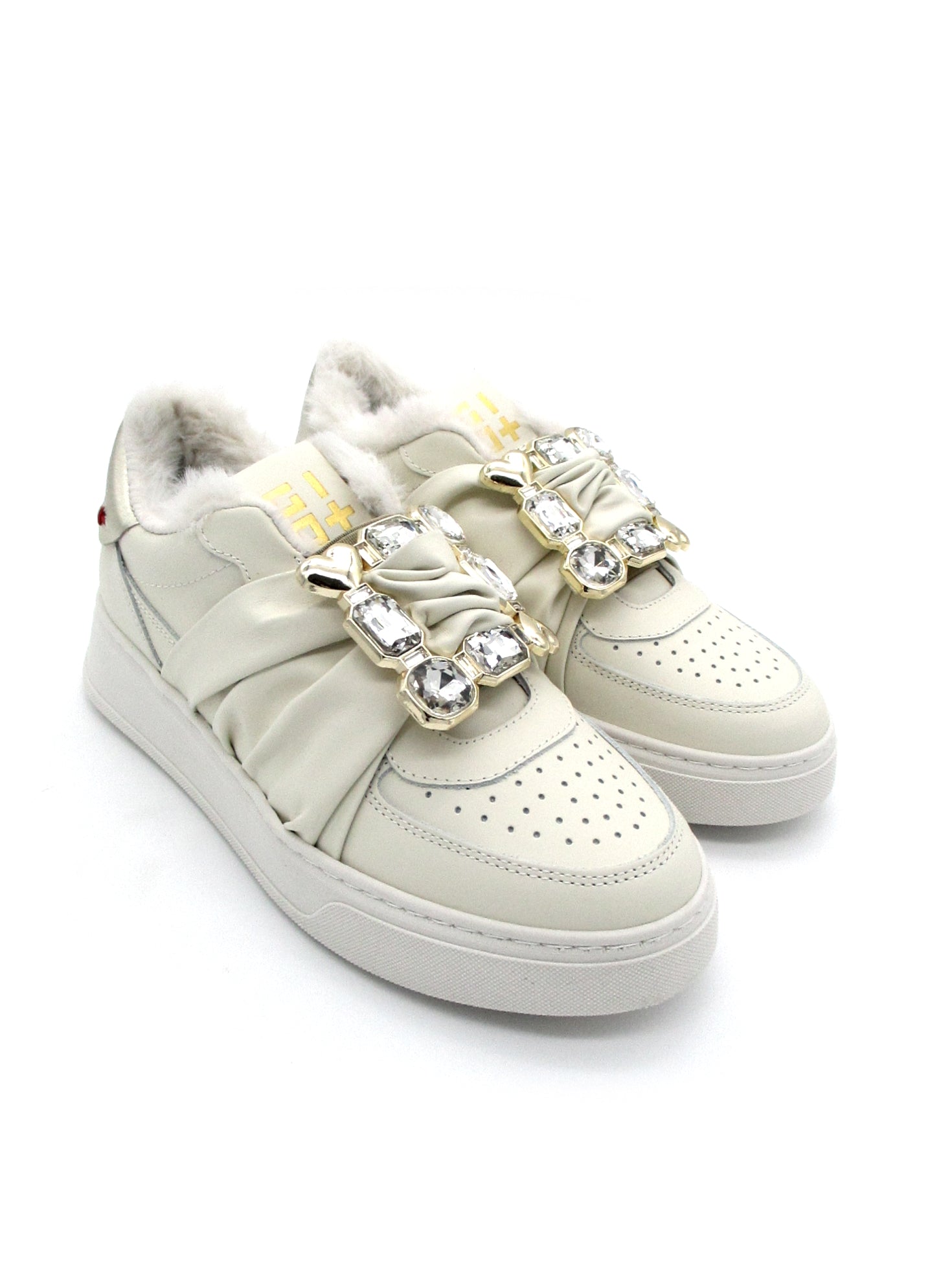 Sneaker pelle donna GIO+ Combi Luxury Latte - ADA40G -