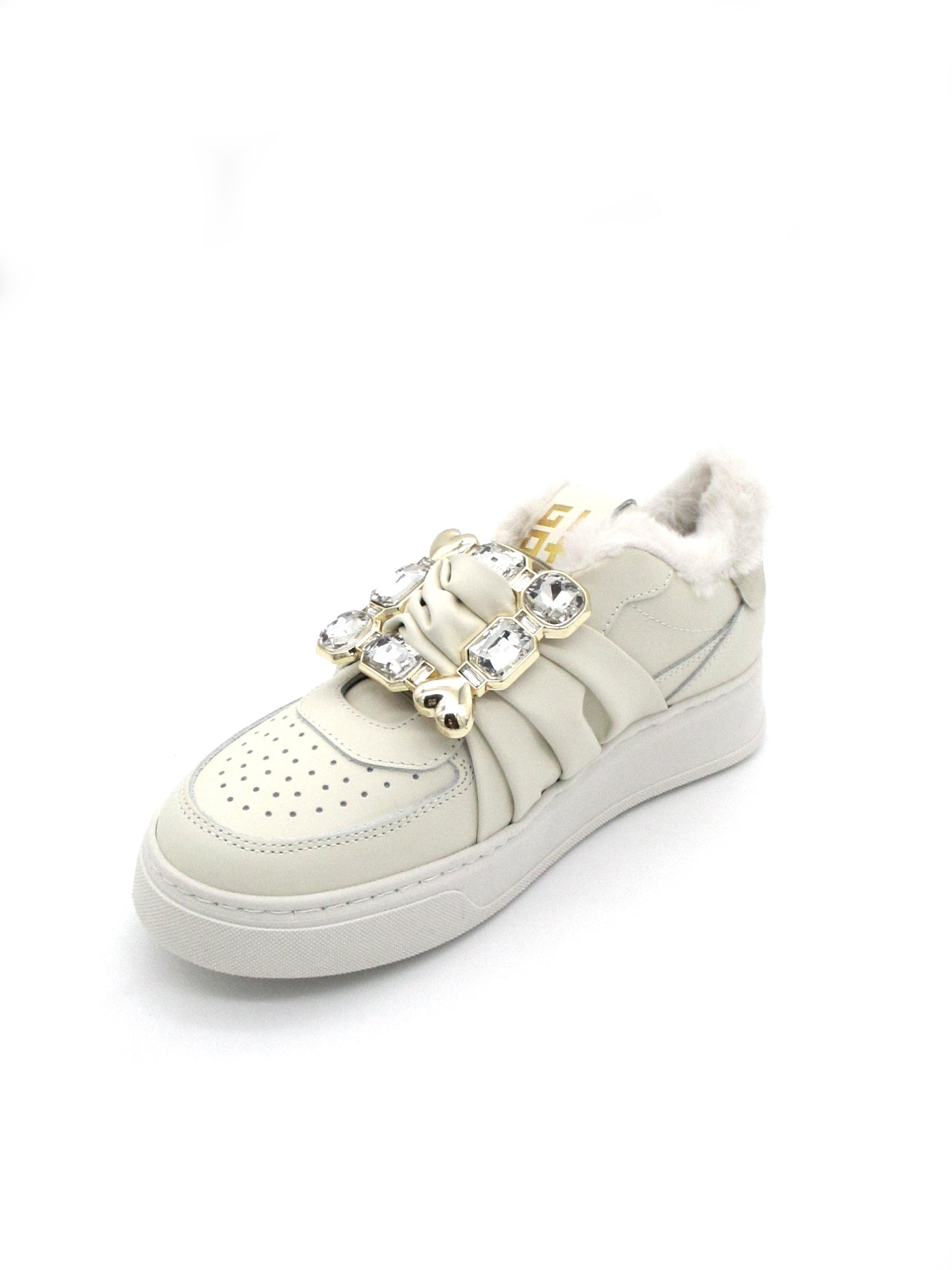 Sneaker pelle donna GIO+ Combi Luxury Latte - ADA40G -