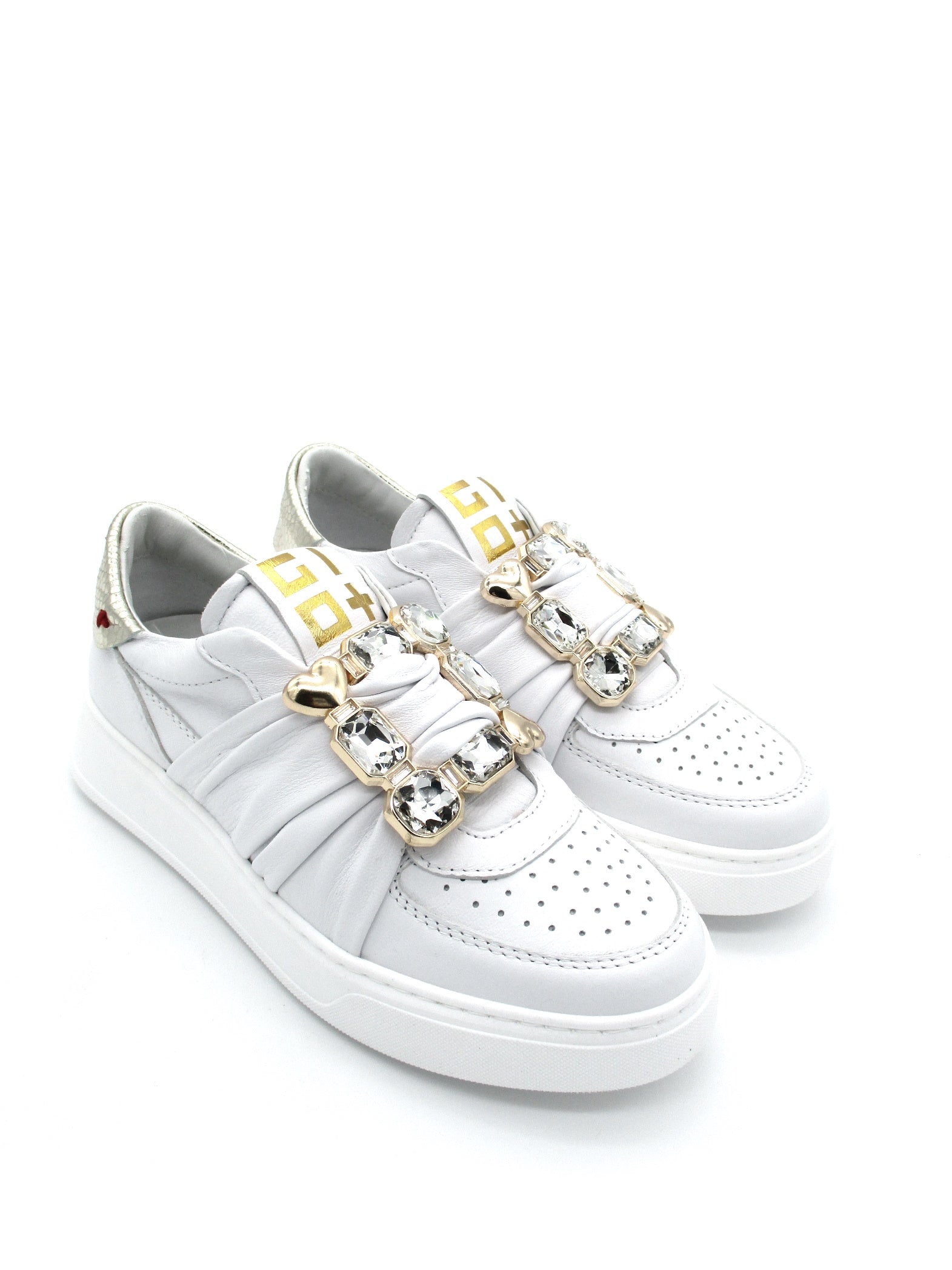 Sneaker pelle donna GIO+ Combi Luxury White - ADA40 -