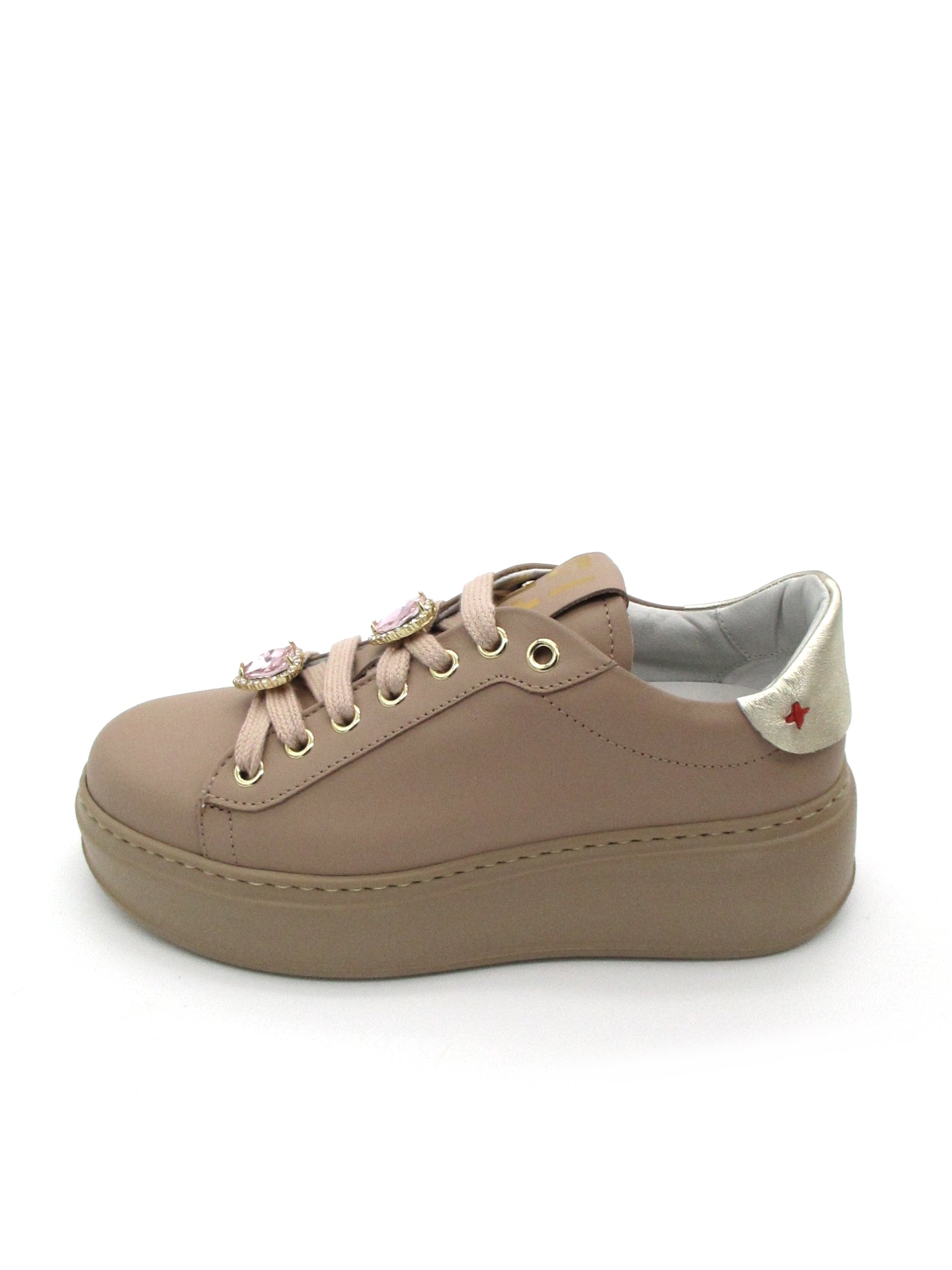 Sneaker pelle donna GIO+ Combi Nudo - PIA 86C -