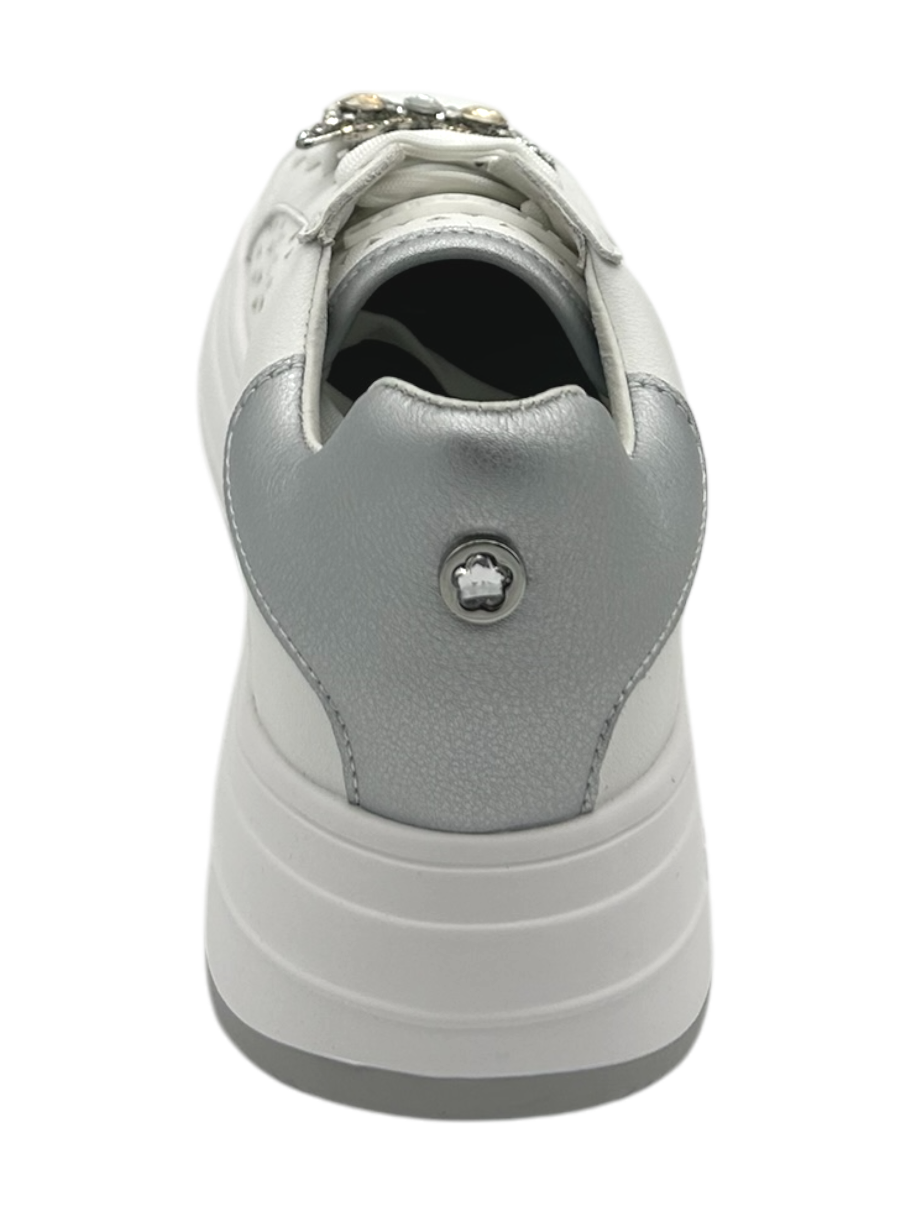 Sneakers donna Apepazza White Silver -Lara-