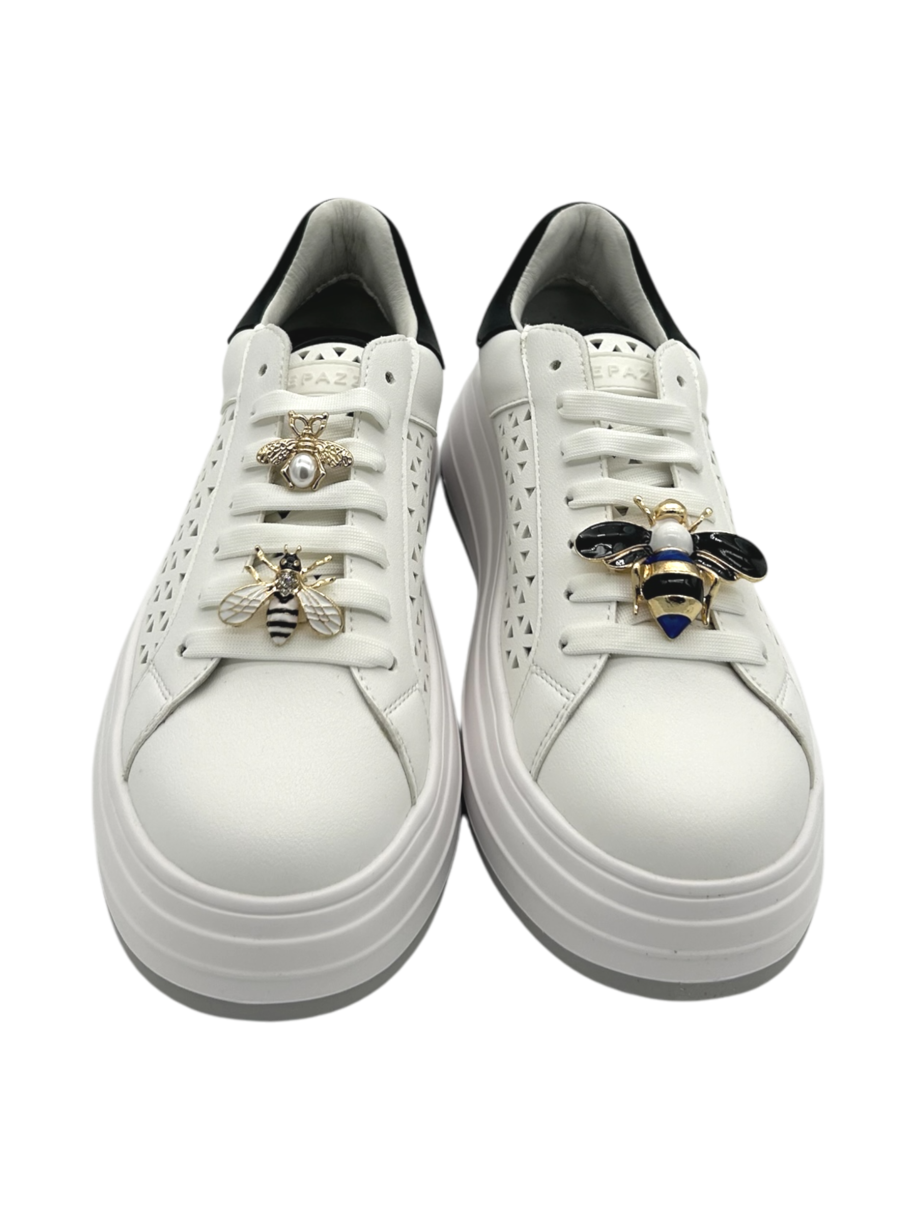 Sneakers donna Apepazza White Black -Lara-