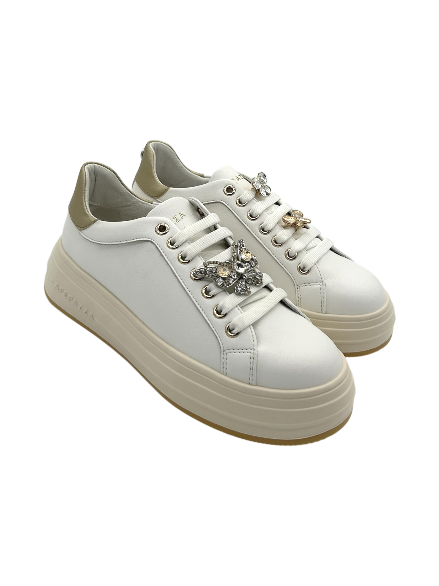 Sneakers donna Apepazza White Platinum -Lea-