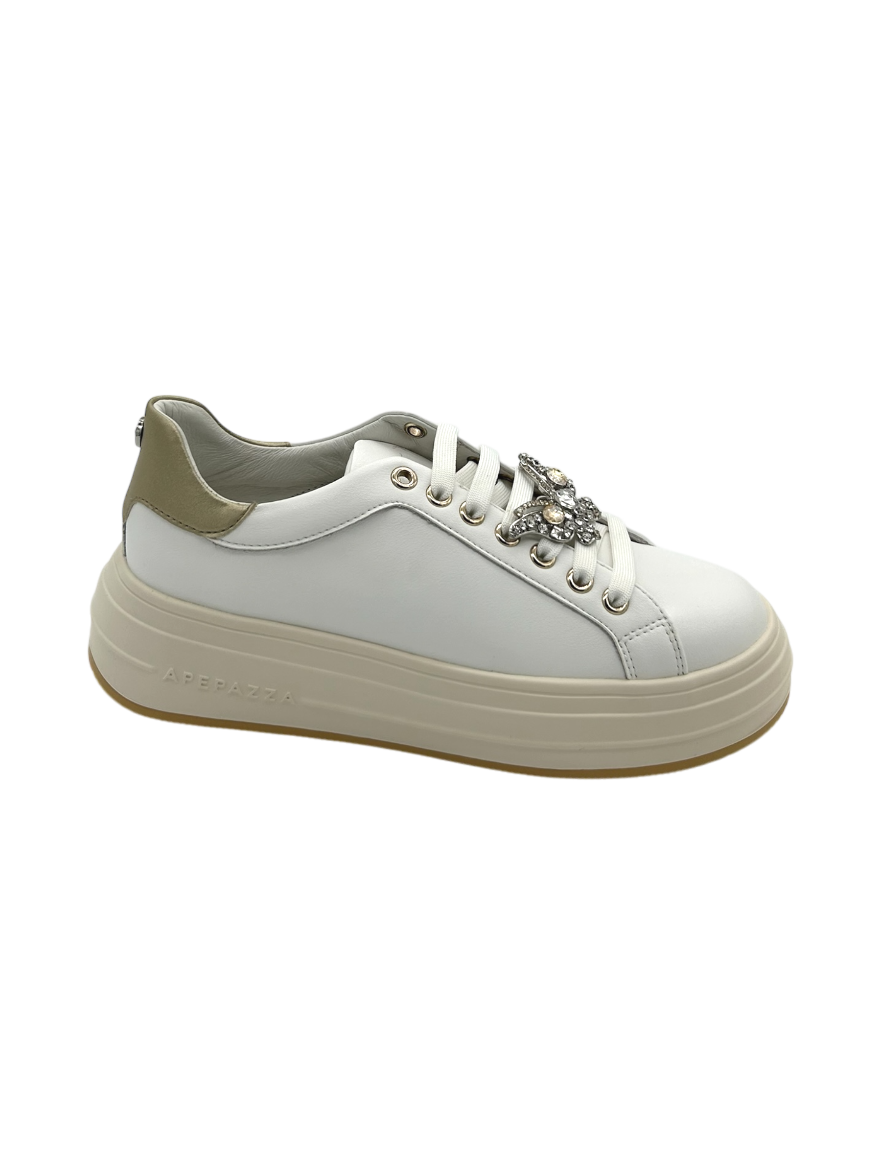 Sneakers donna Apepazza White Platinum -Lea-
