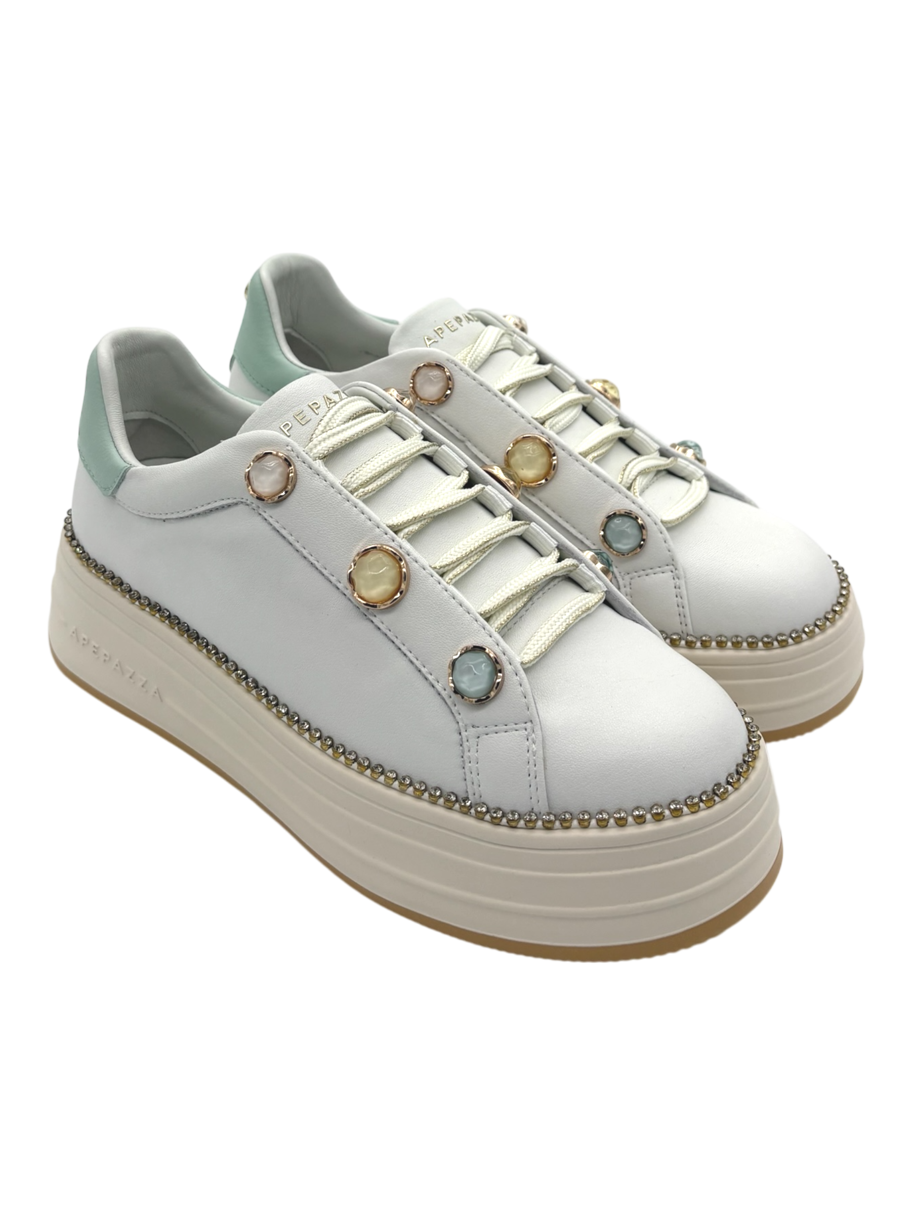 Sneakers donna Apepazza White Aqua -Lifty 24-