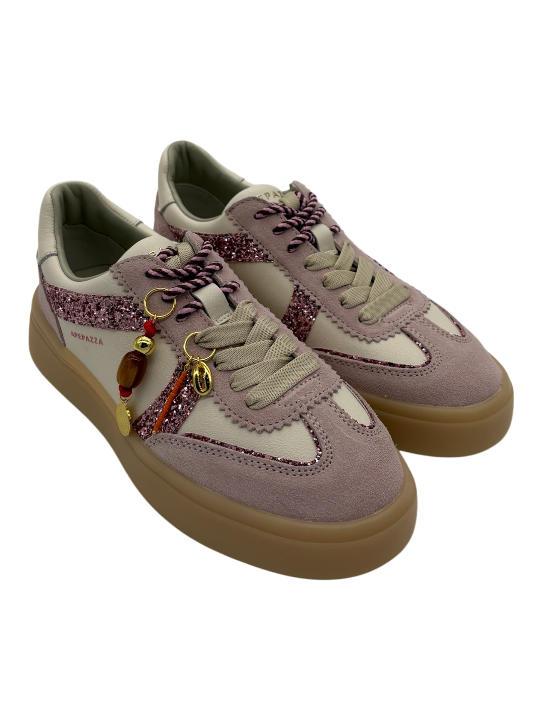 Sneakers donna Apepazza Cream Pink -Iris 02-