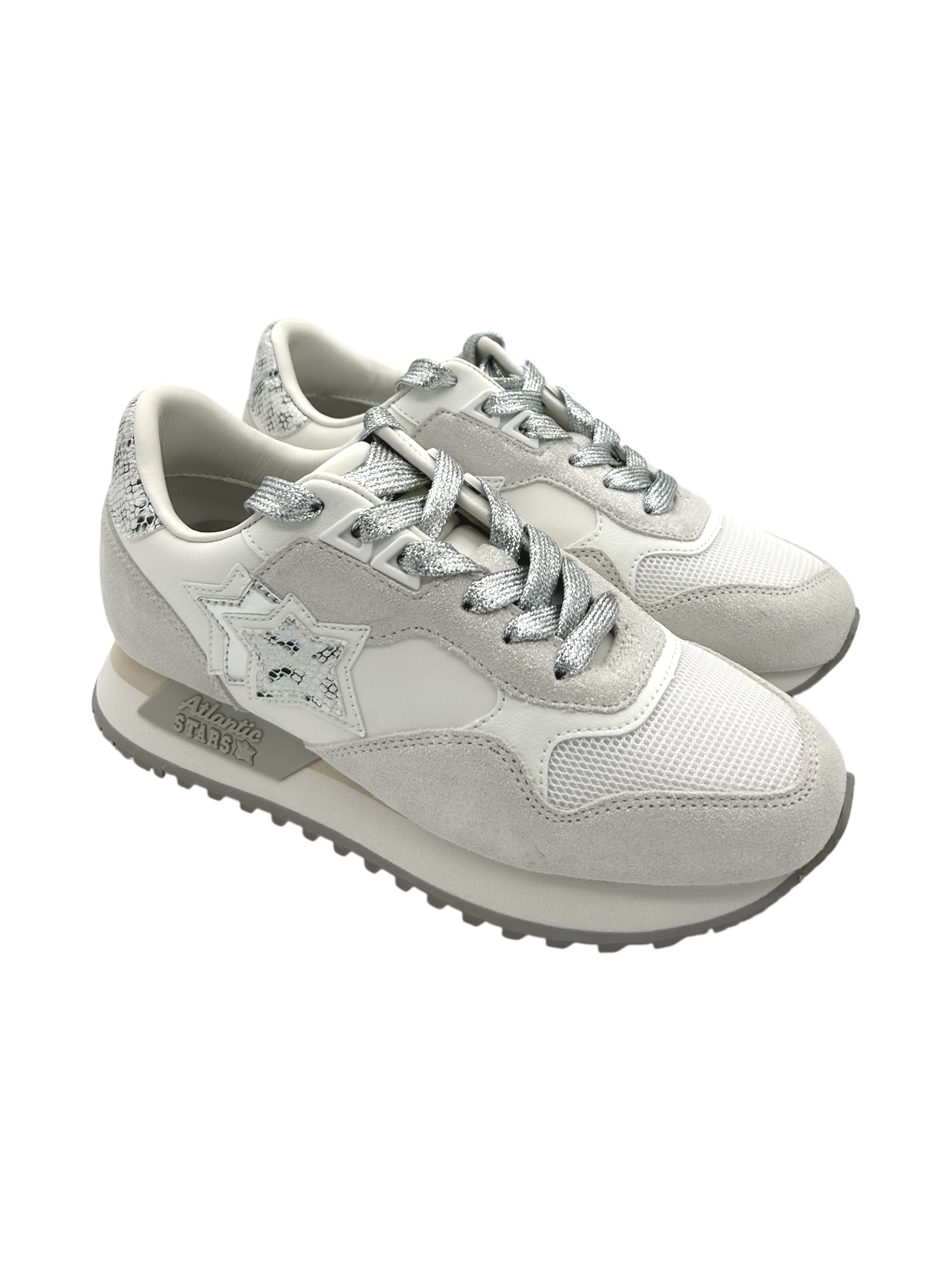 Sneakers donna Atlantic Stars White Piton -Ghal-