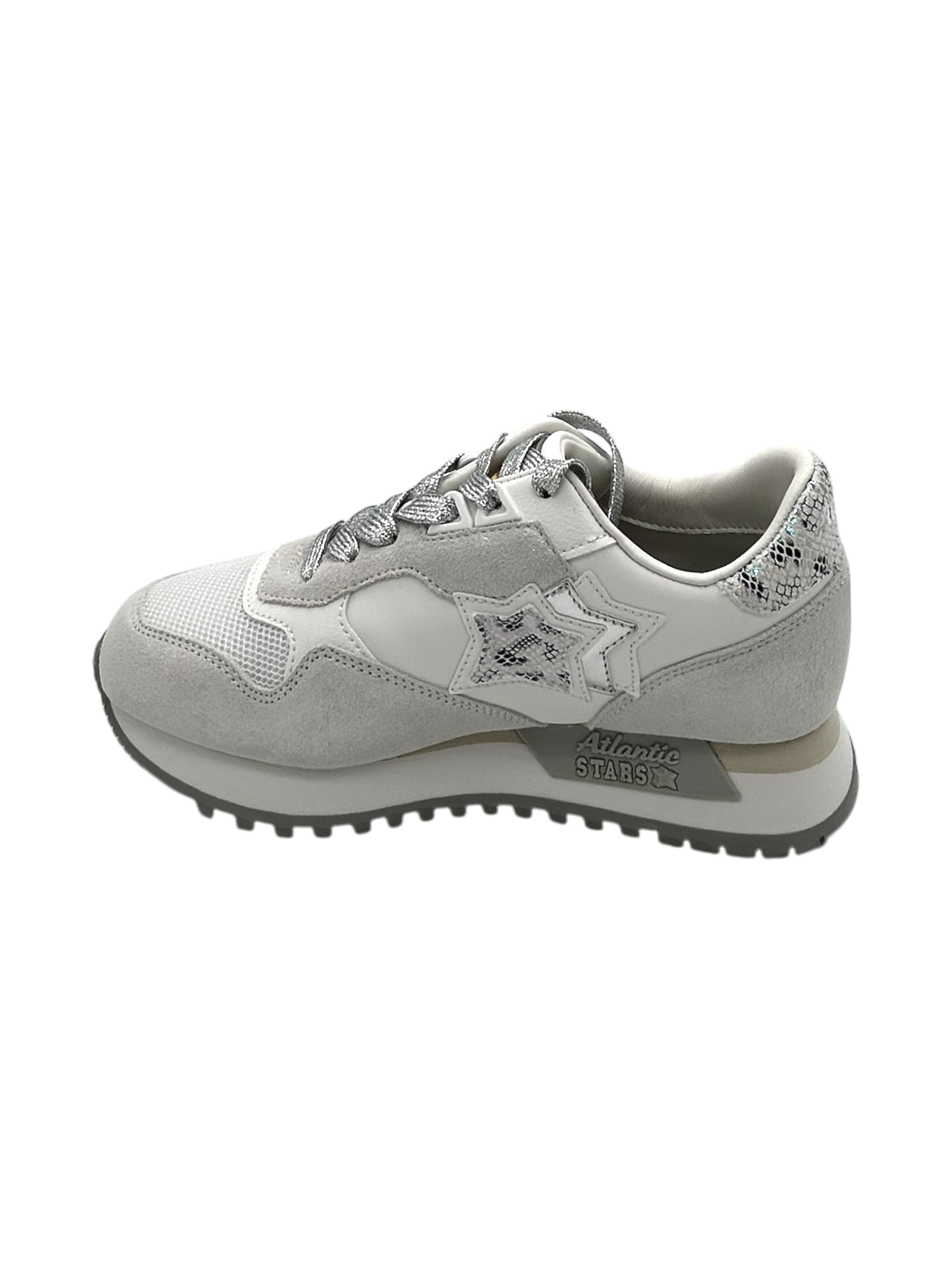 Sneakers donna Atlantic Stars White Piton -Ghal-