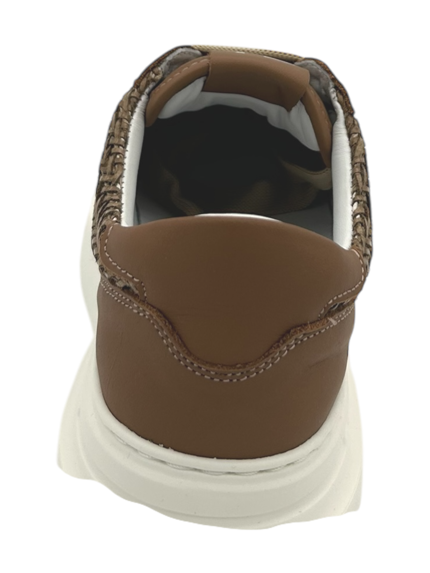 Sneakers pelle donna GIO+ Combi Tortora intreccio - Aria 50 B -