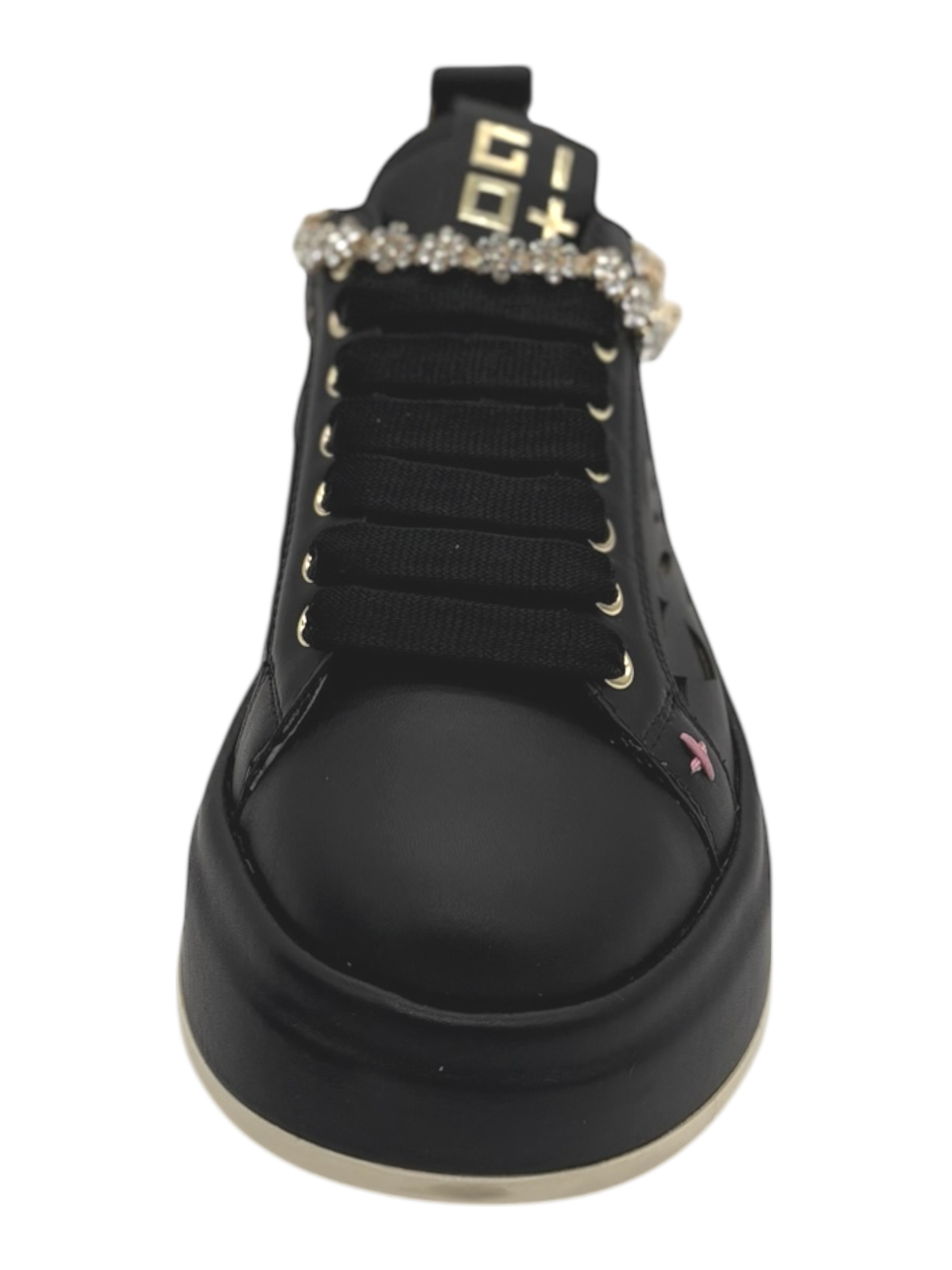 Sneakers pelle donna GIO+ Combi Laser Black -Oliva 52B -