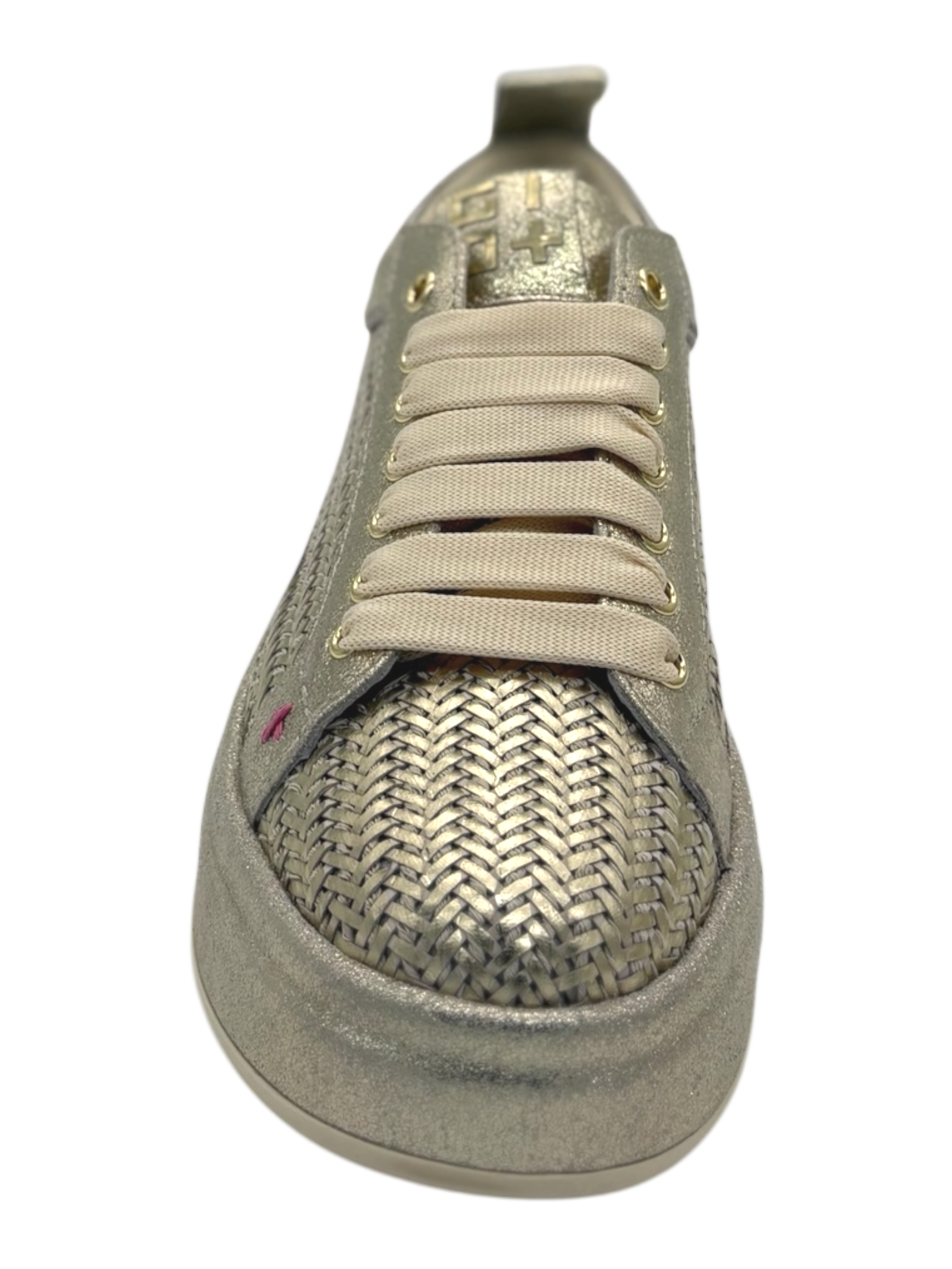 Sneakers pelle donna GIO+ combi Gold -Oliva 56C -