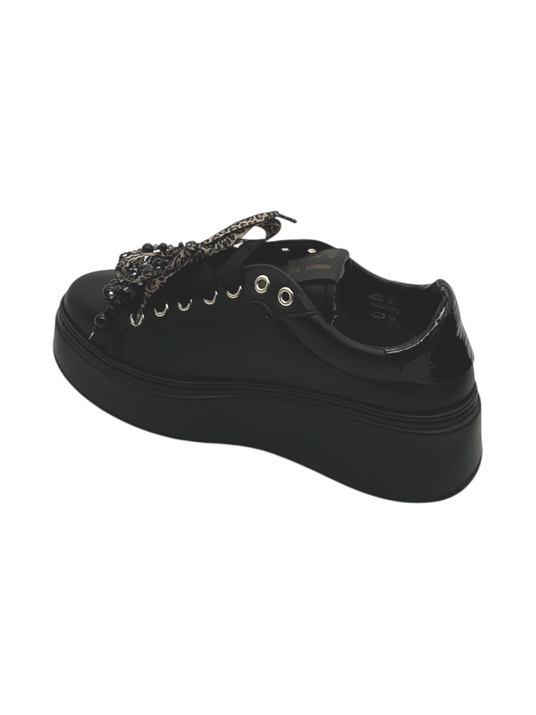 Sneakers pelle donna GIO+ Black - PIA 434 A -