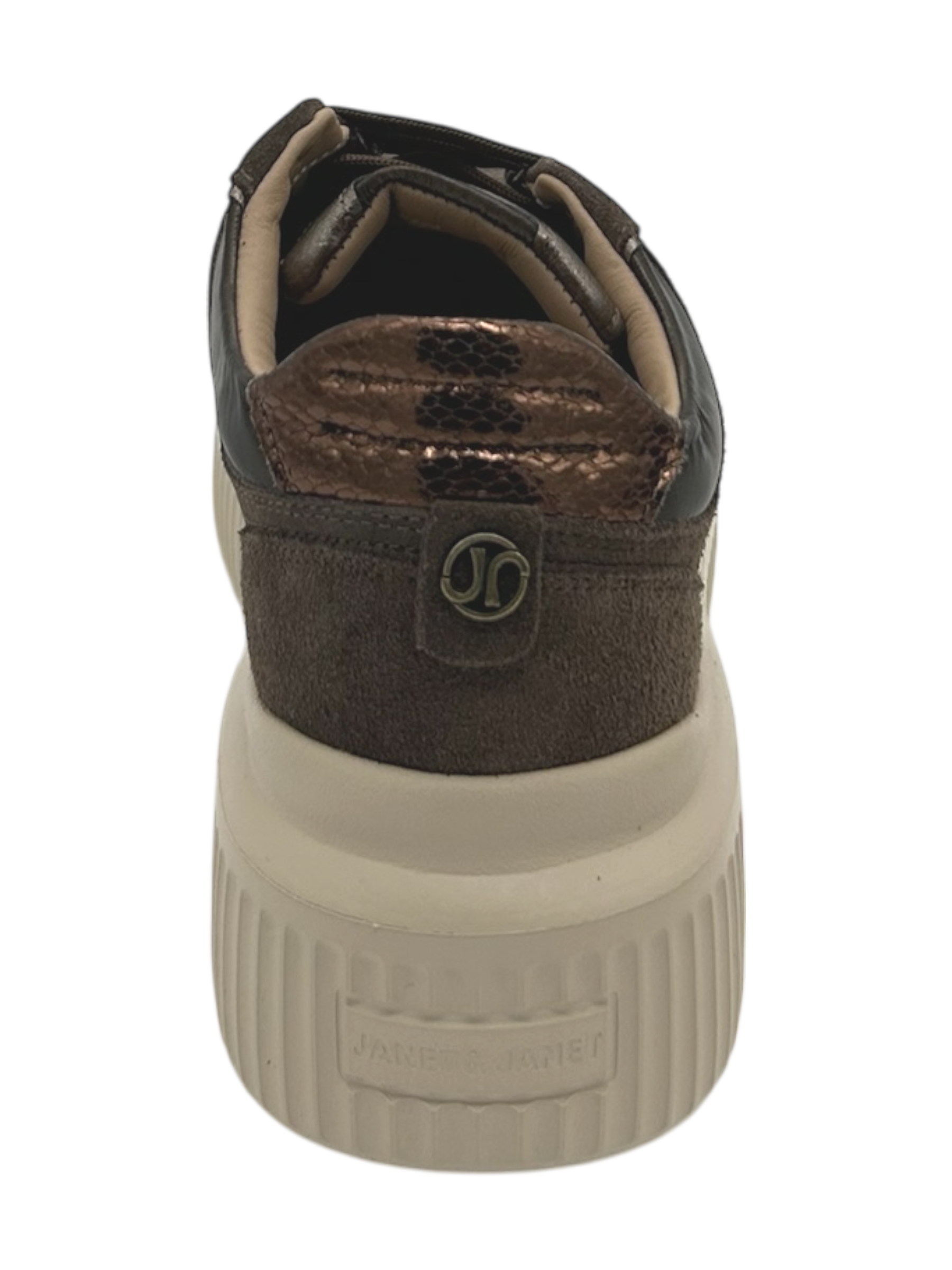 Sneakers pelle donna Janet & Janet Bronzo -J401-