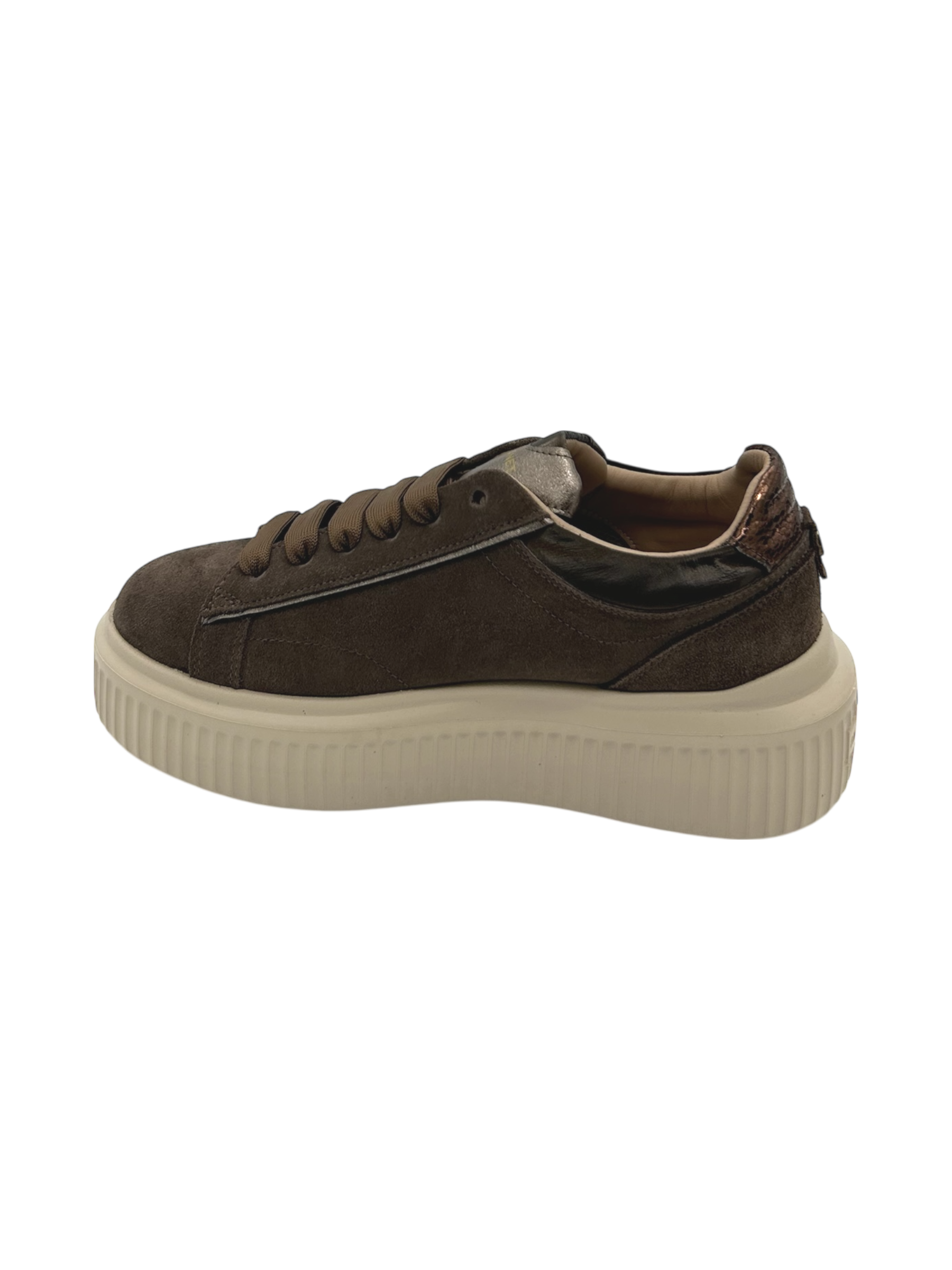Sneakers pelle donna Janet & Janet Bronzo -J401-