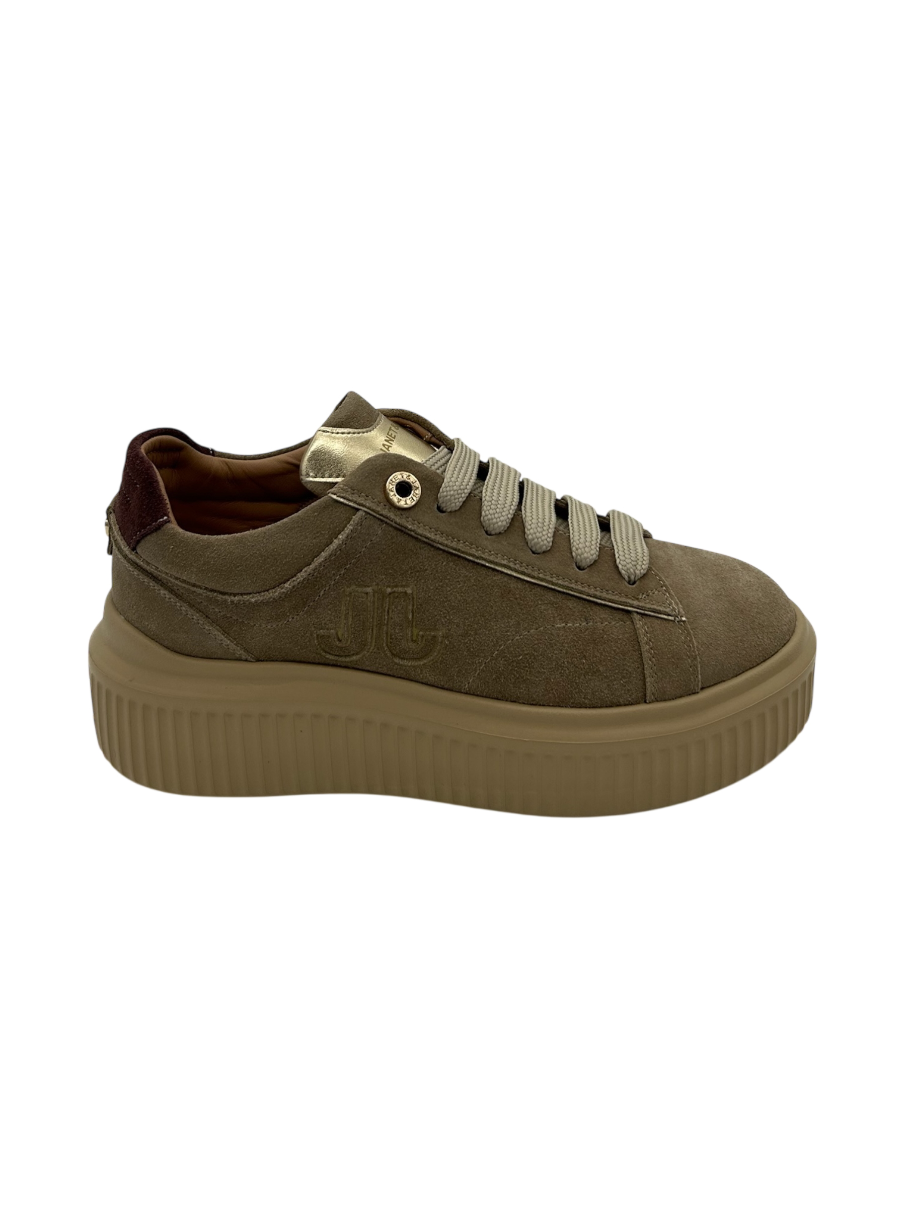 Sneakers pelle donna Janet & Janet Cappuccino -J402-
