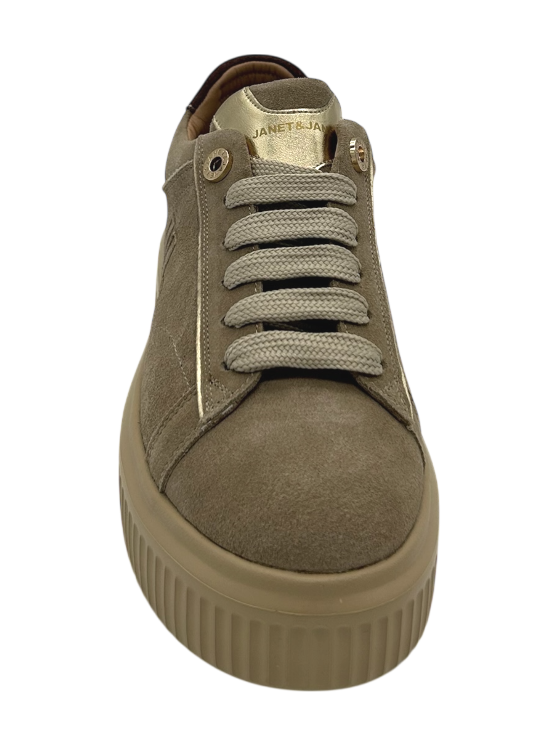 Sneakers pelle donna Janet & Janet Cappuccino -J402-