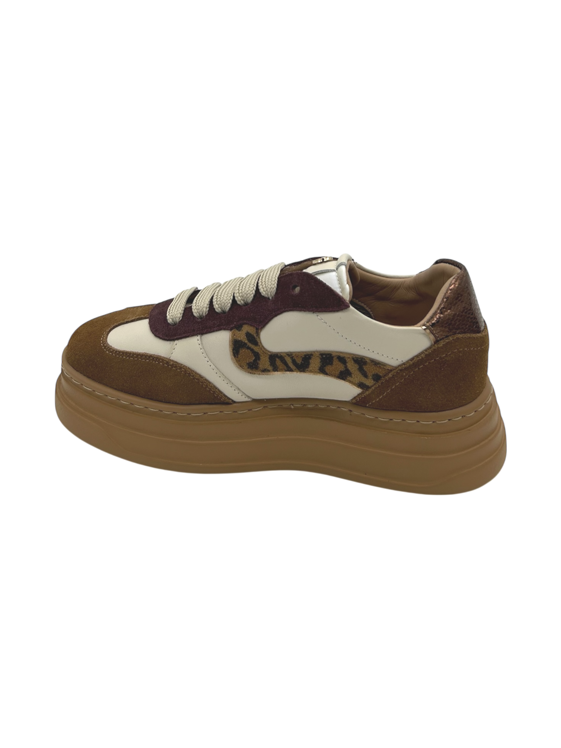 Sneakers pelle donna Janet & Janet Cognac - J432 -