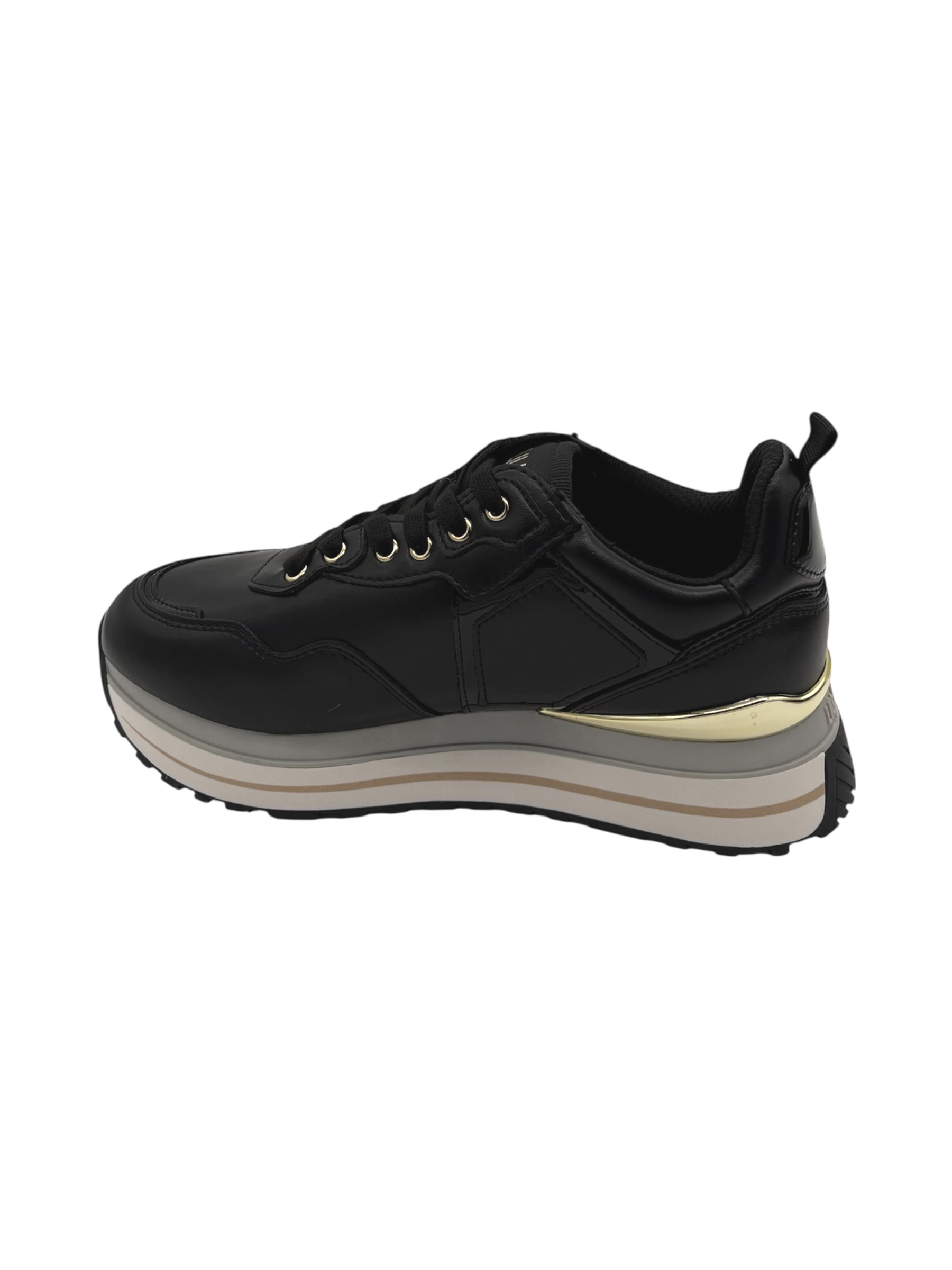 Sneakers pelle LIUJO Black - Maxi Wonder 01 -