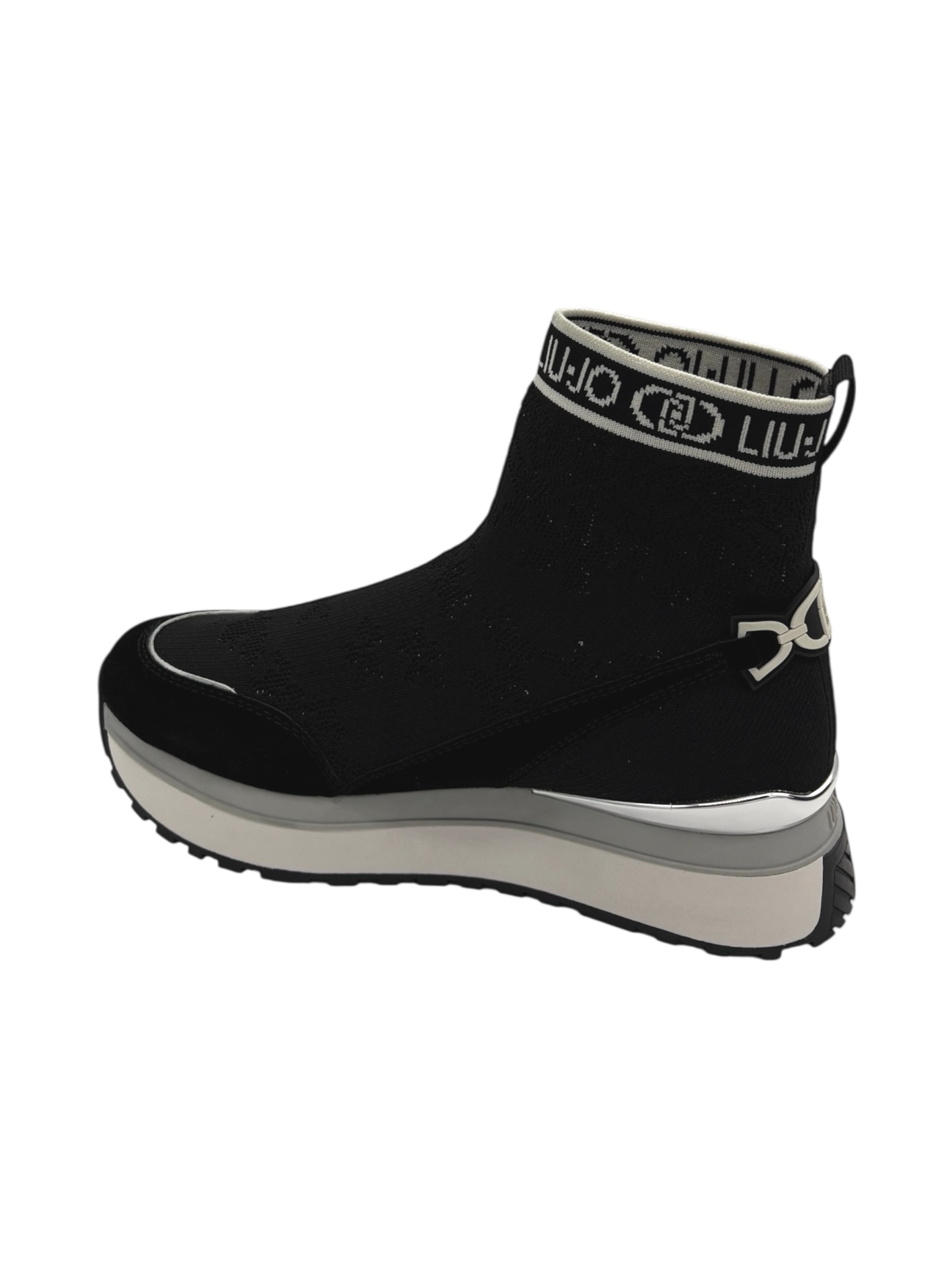 Sneakers pelle LIUJO Black - Maxi Wonder 93 -