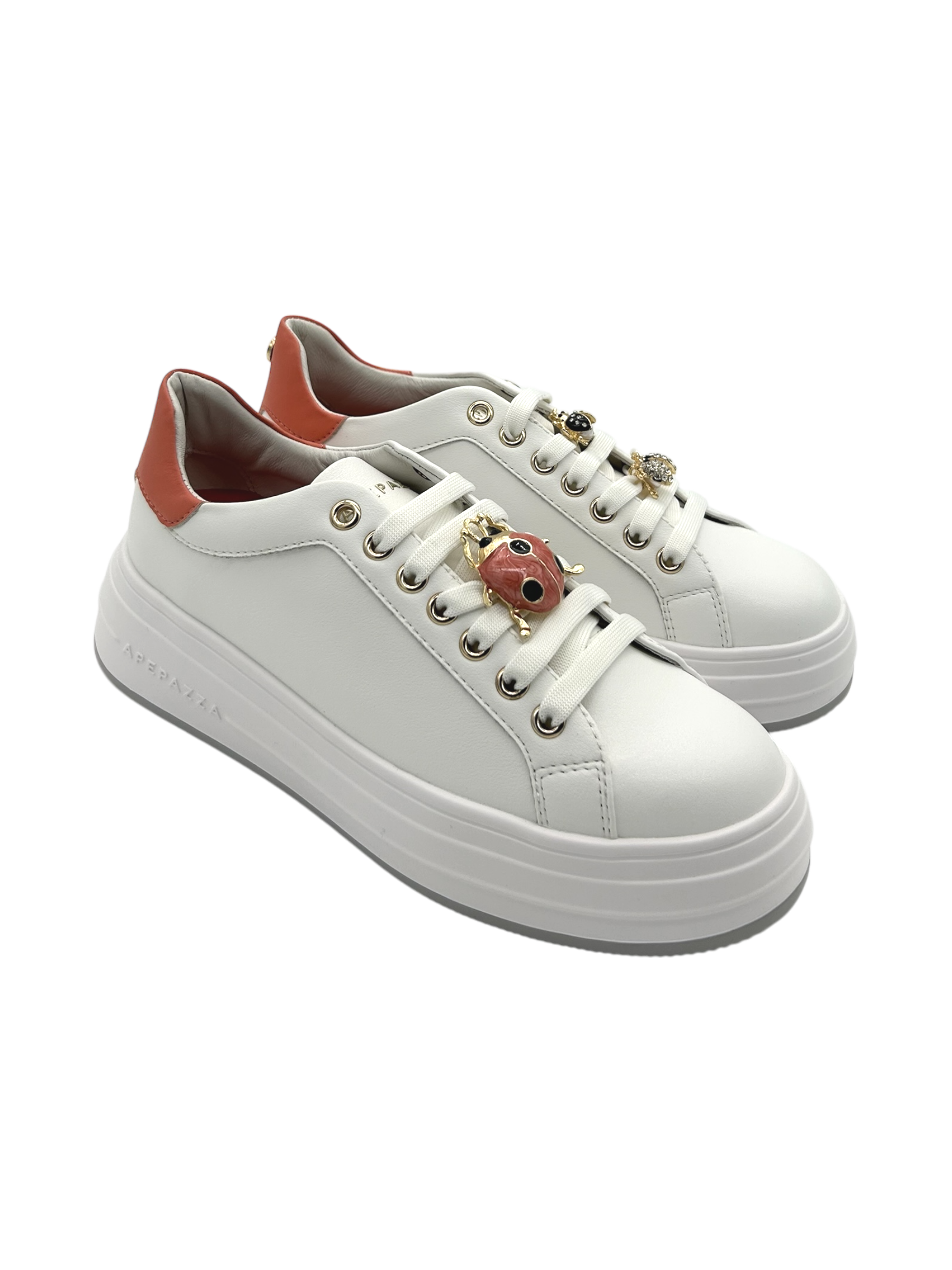 Sneakers donna Apepazza White Red -Lea-