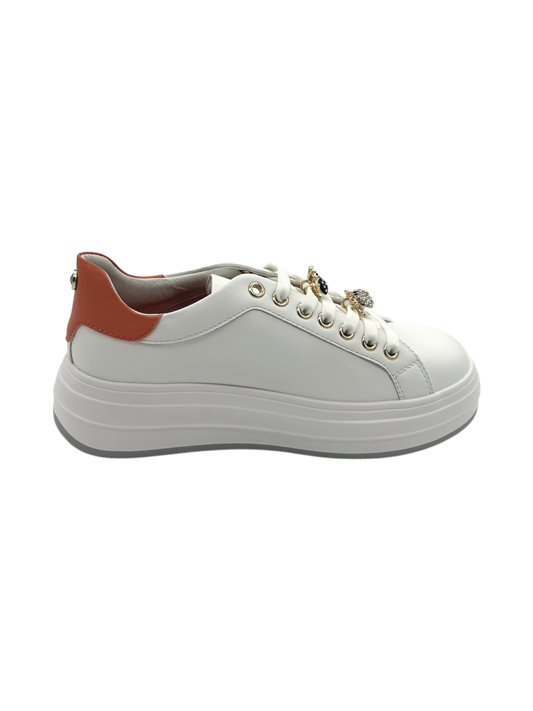 Sneakers donna Apepazza White Red -Lea-