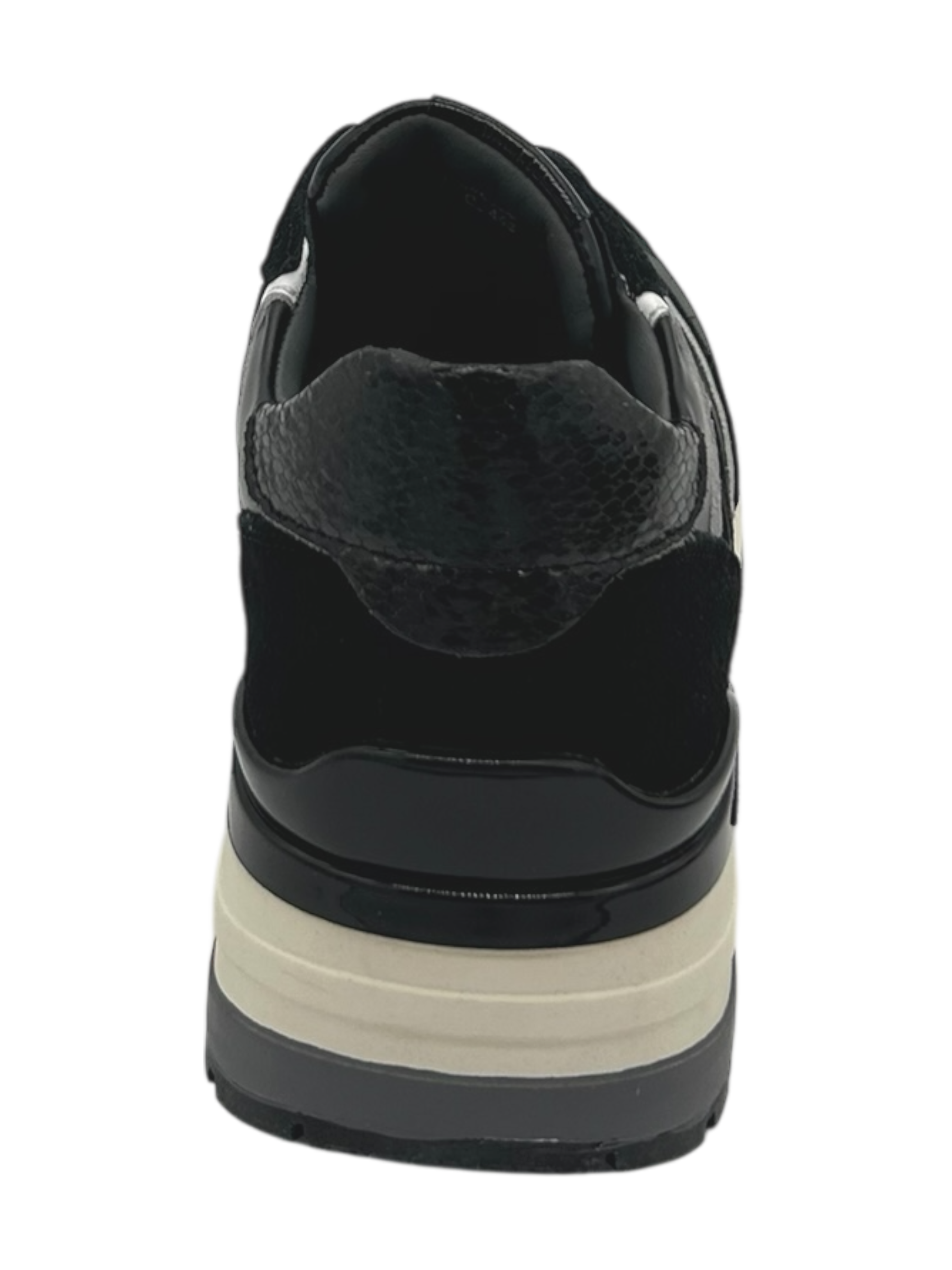 Sneakers pelle donna Janet & Janet Black - J411 -