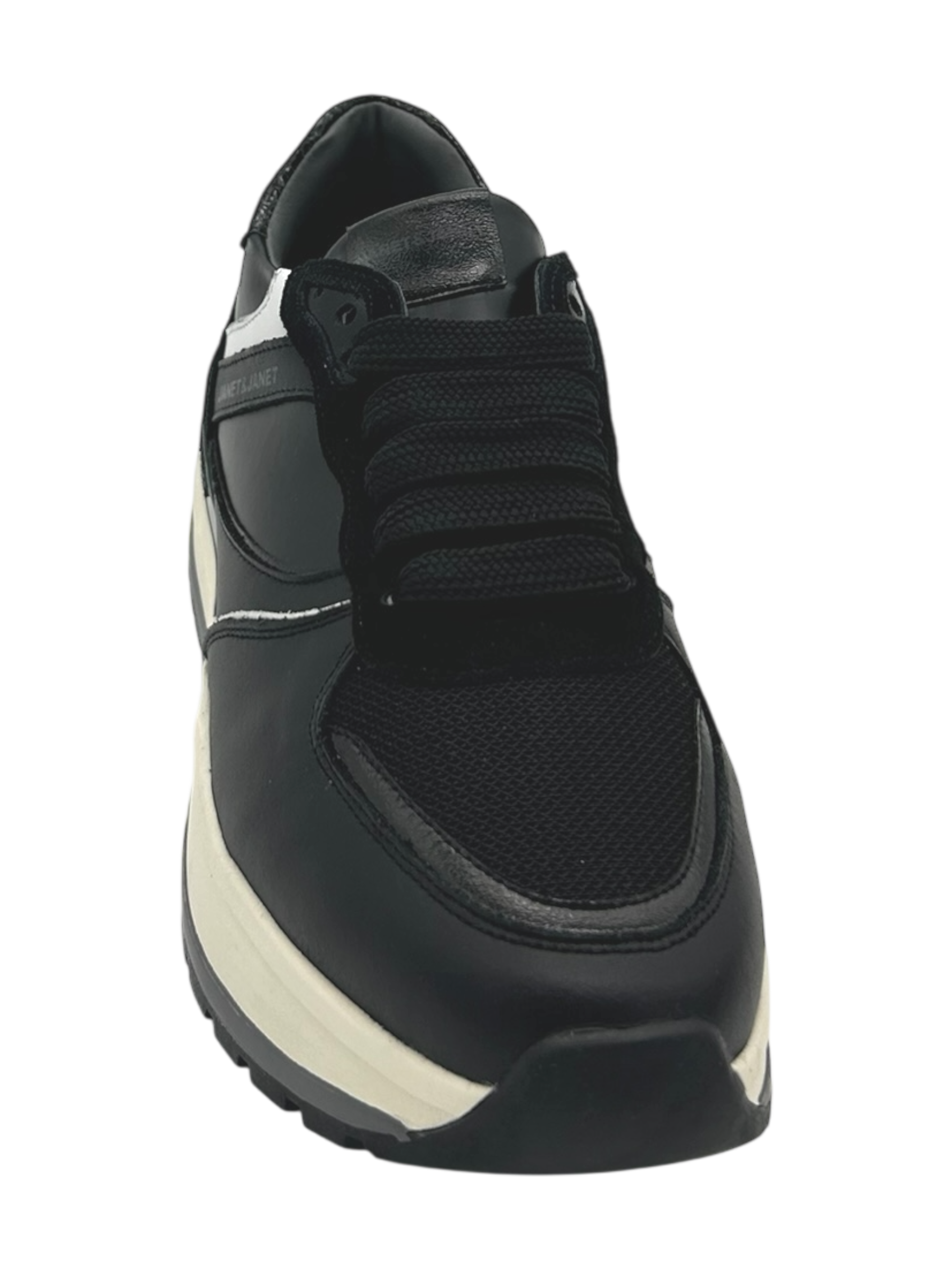 Sneakers pelle donna Janet & Janet Black - J411 -