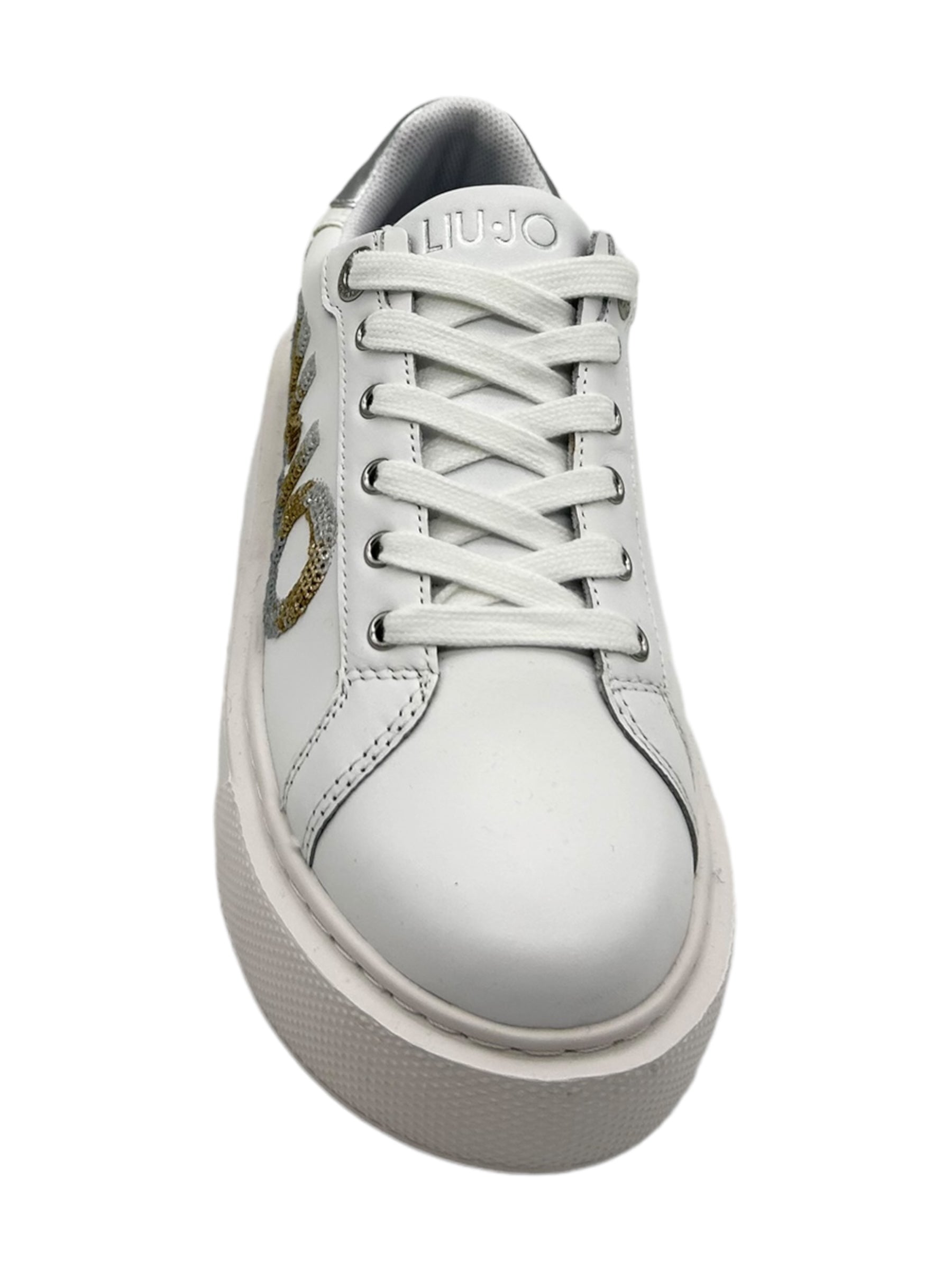 Sneakers LIUJO Calf Leather White Silver - KYLIE 22 -