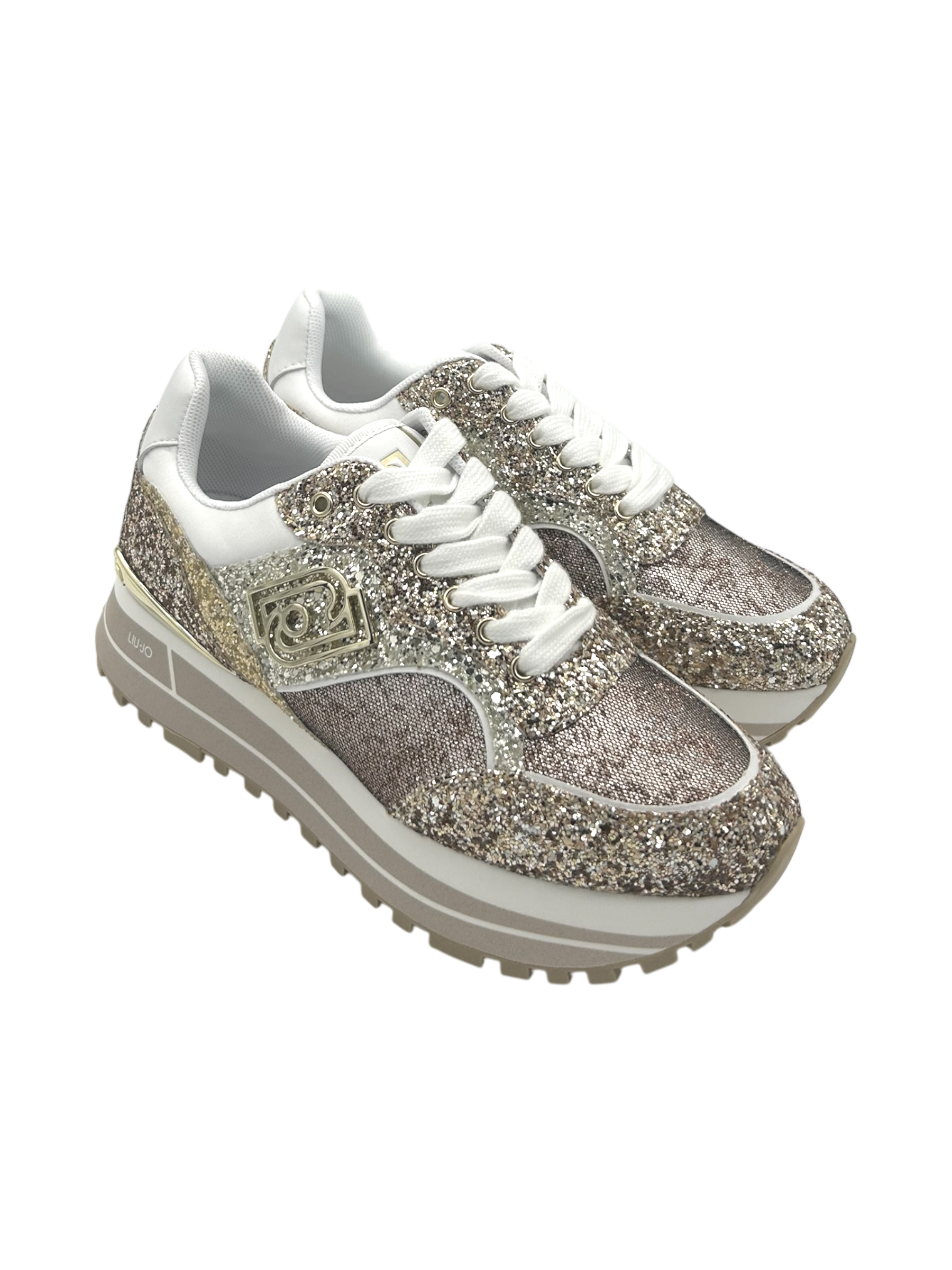 Sneakers LIUJO Glitter Gold - Maxi Wonder 73 -