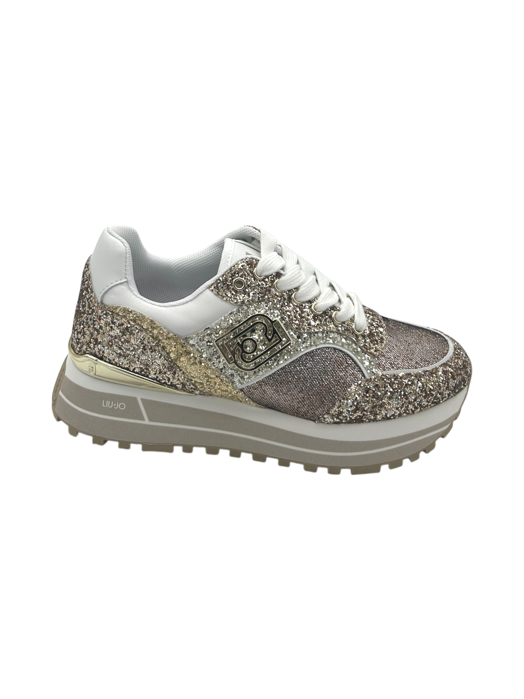 Sneakers LIUJO Glitter Gold - Maxi Wonder 73 -